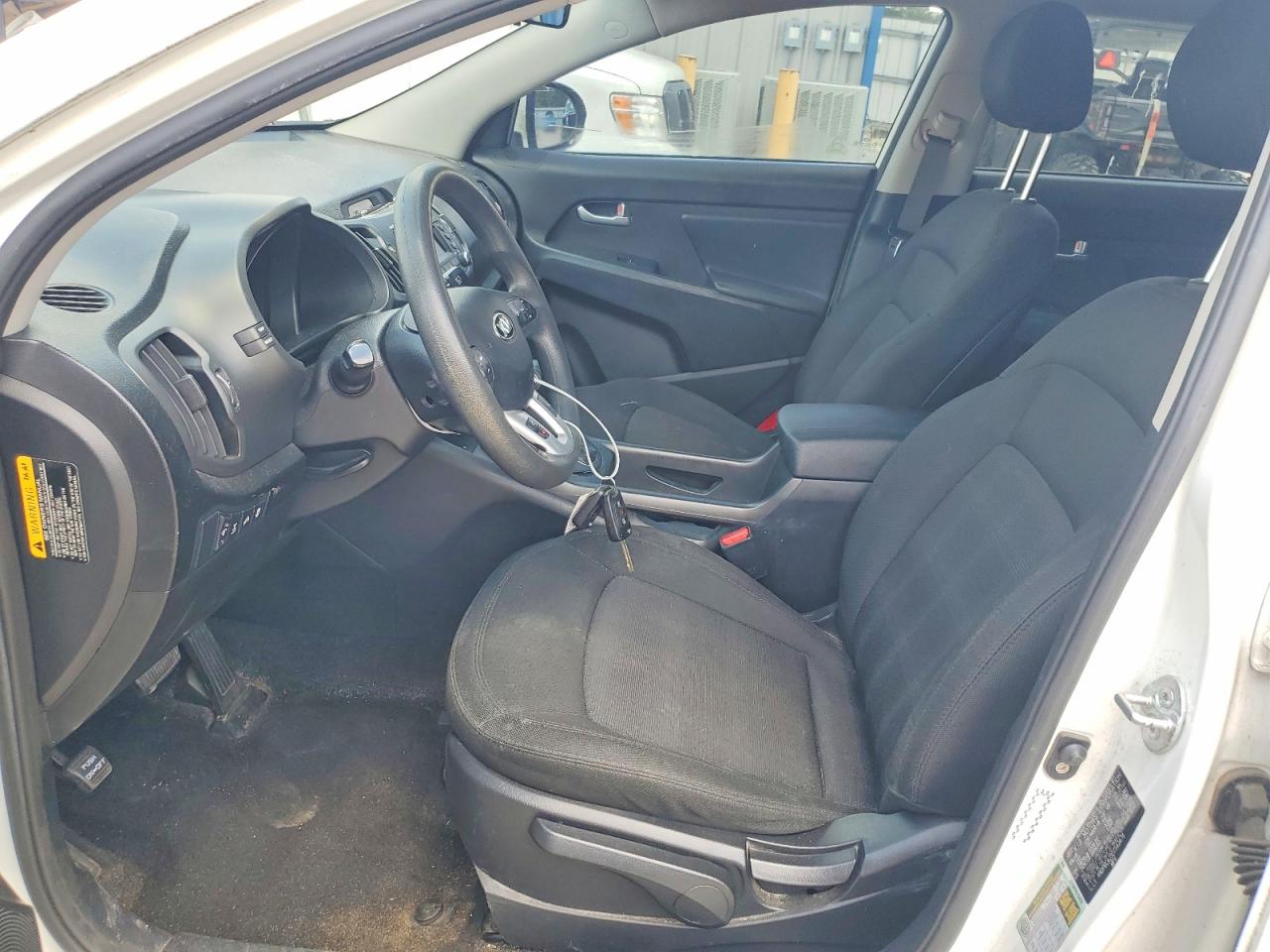 2013 Kia Sportage Lx White vin: KNDPBCA25D7543478