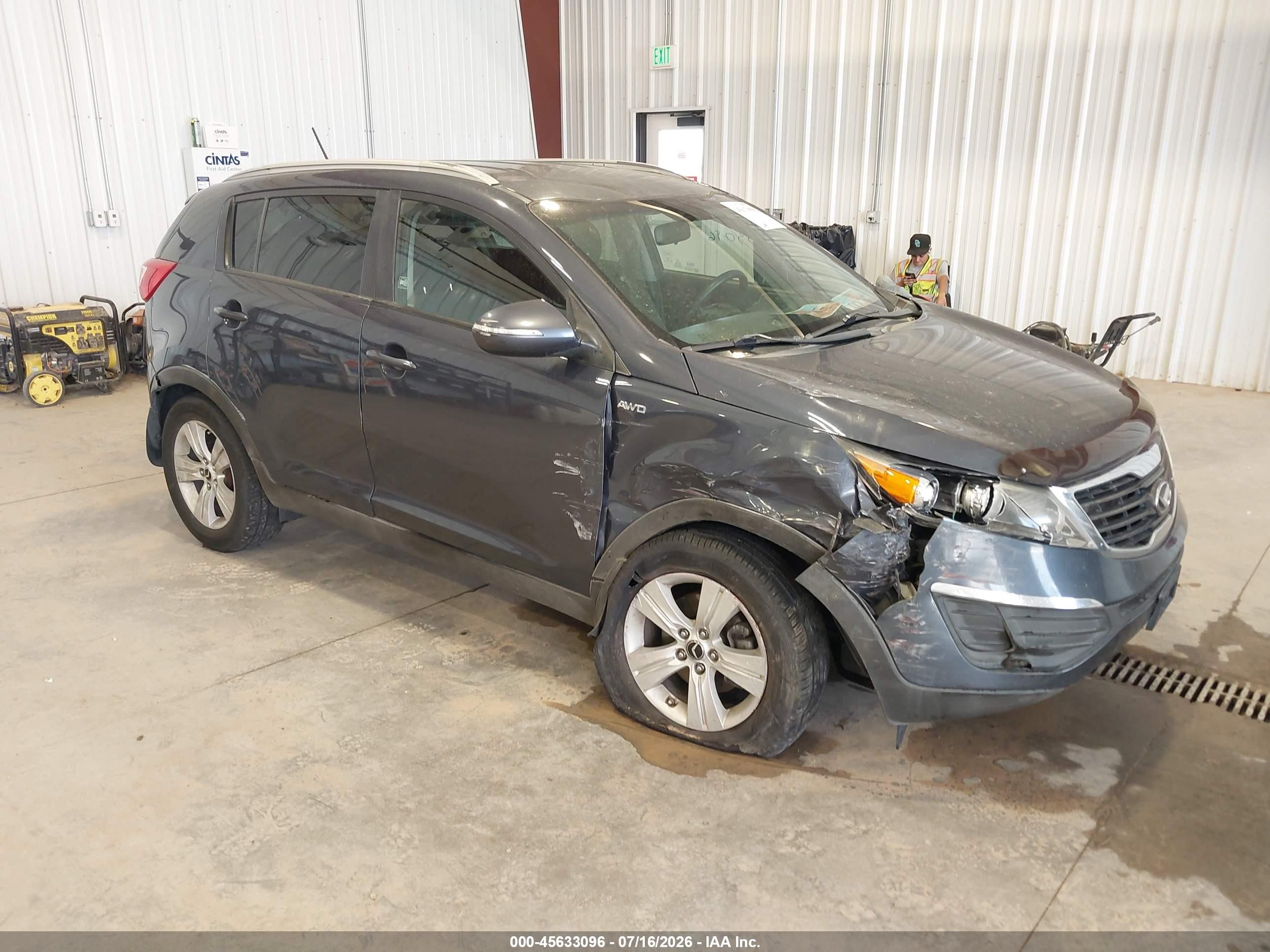 2011 Kia Sportage Lx Gray vin: KNDPBCA26B7030589