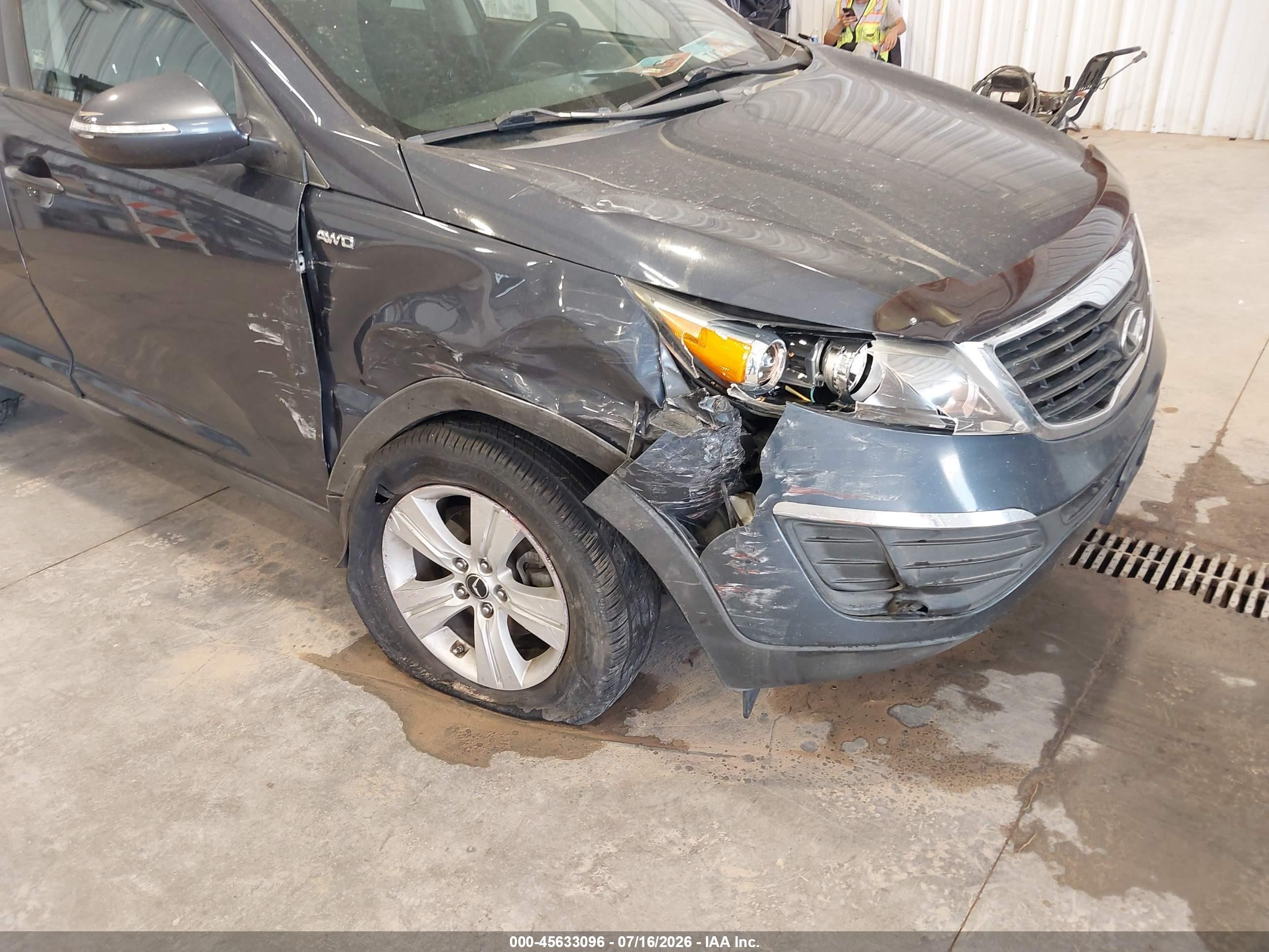 2011 Kia Sportage Lx Gray vin: KNDPBCA26B7030589