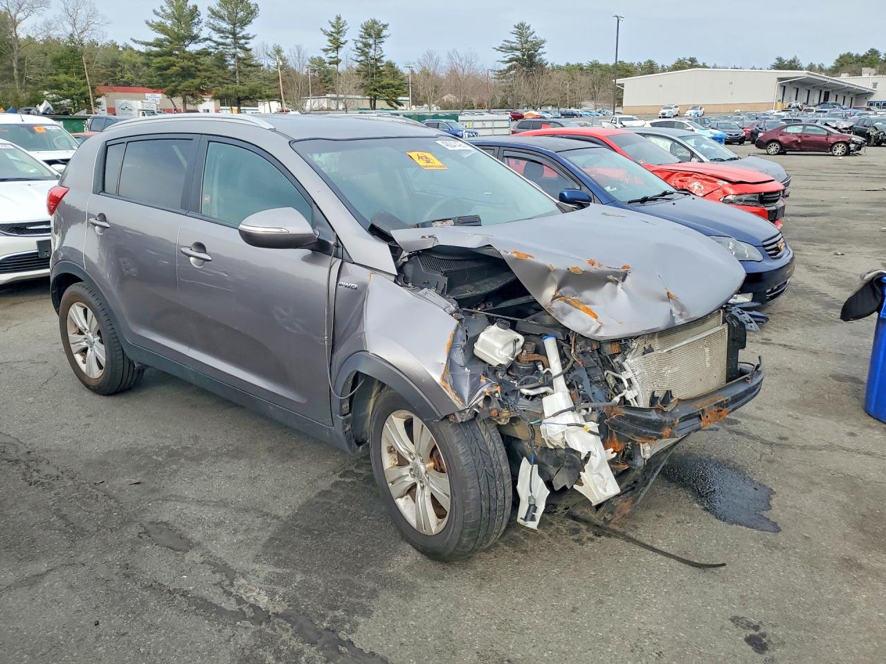 2011 Kia Sportage Lx Gray vin: KNDPBCA26B7052883