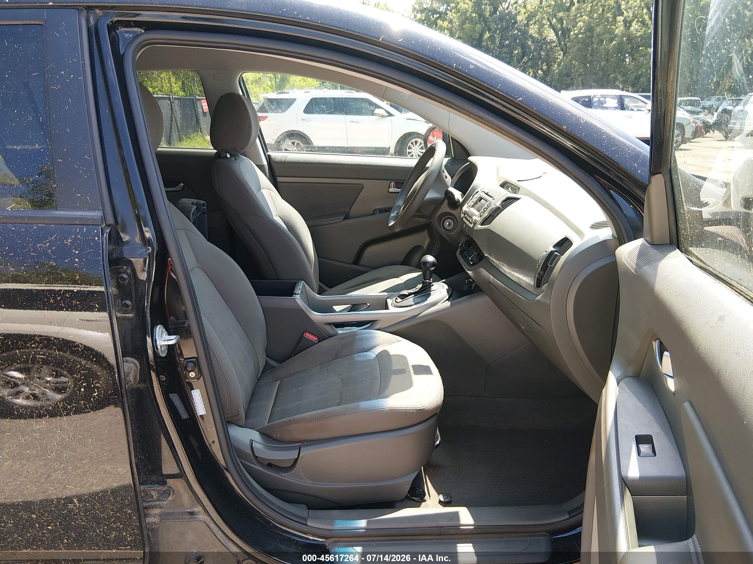 2012 Kia Sportage Lx Черный vin: KNDPBCA26C7234469