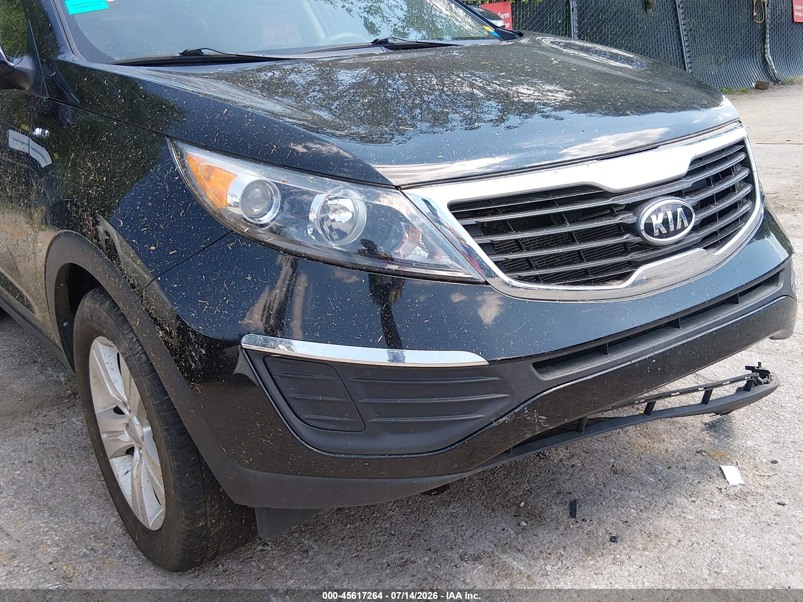 2012 Kia Sportage Lx Черный vin: KNDPBCA26C7234469