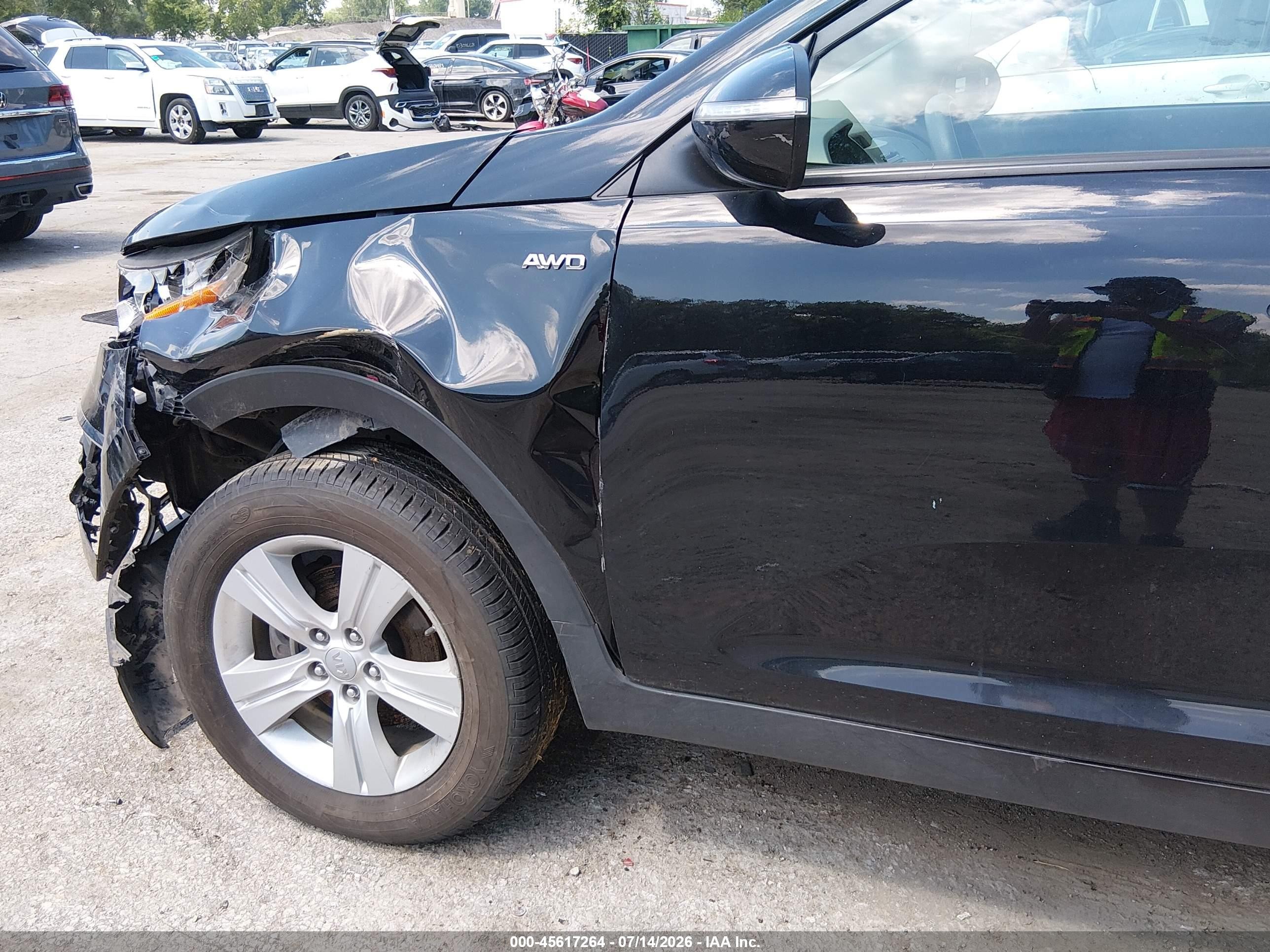 2012 Kia Sportage Lx Черный vin: KNDPBCA26C7234469