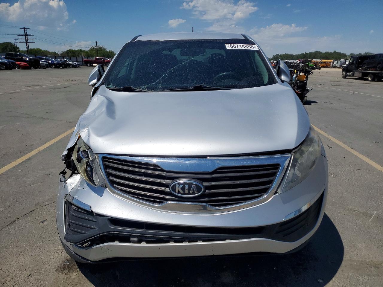 2012 Kia Sportage Lx Silver vin: KNDPBCA26C7271554