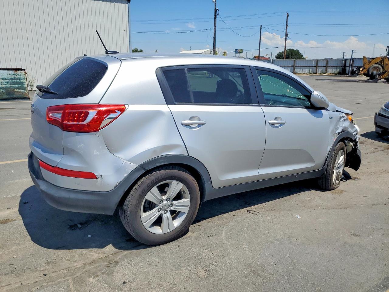 2012 Kia Sportage Lx Silver vin: KNDPBCA26C7271554