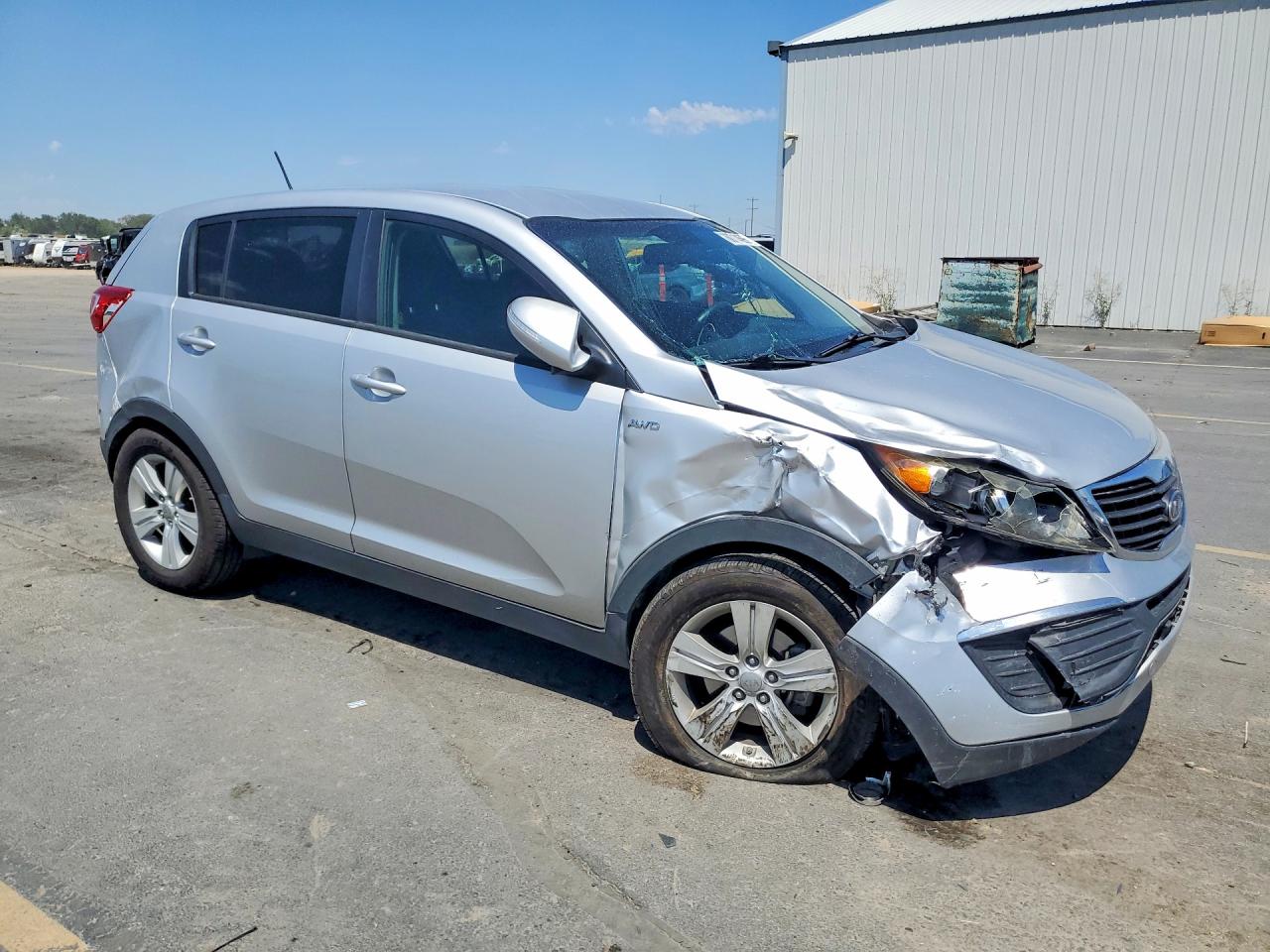 2012 Kia Sportage Lx Silver vin: KNDPBCA26C7271554