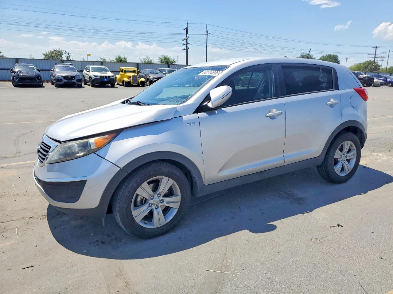 2012 Kia Sportage Lx Silver vin: KNDPBCA26C7271554