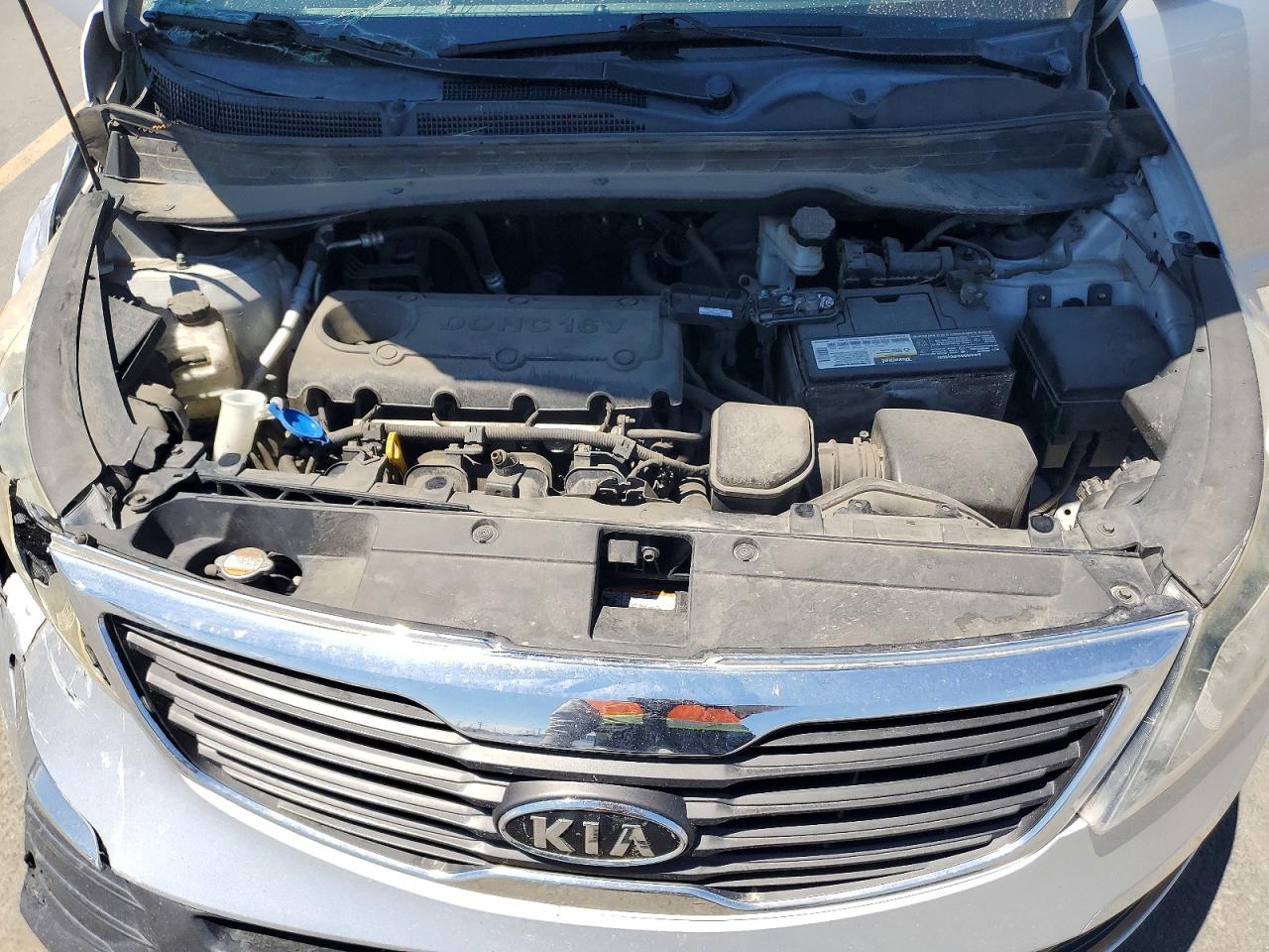 2012 Kia Sportage Lx Silver vin: KNDPBCA26C7271554