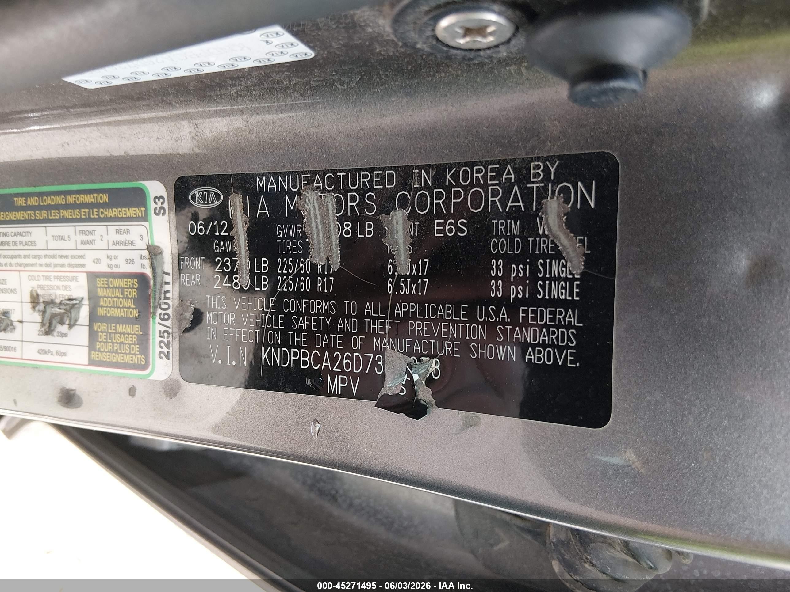 2013 Kia Sportage Lx Gray vin: KNDPBCA26D7364253