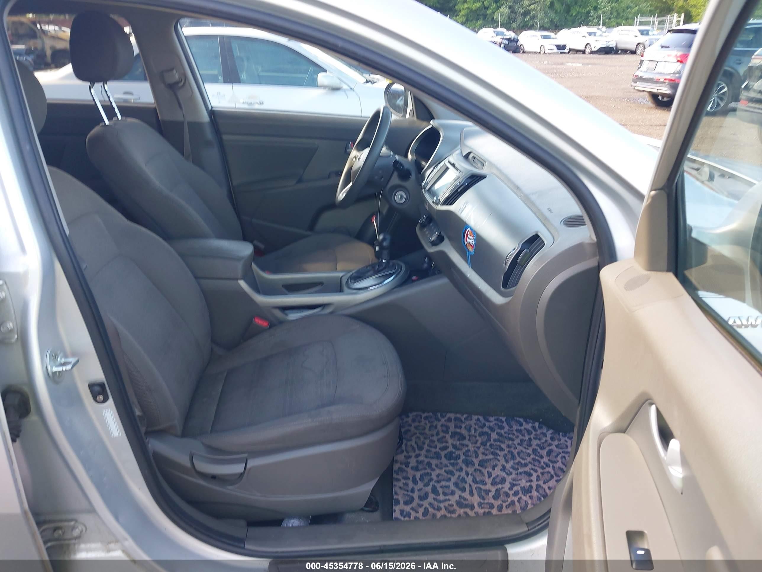 2013 Kia Sportage Lx Silver vin: KNDPBCA26D7388245