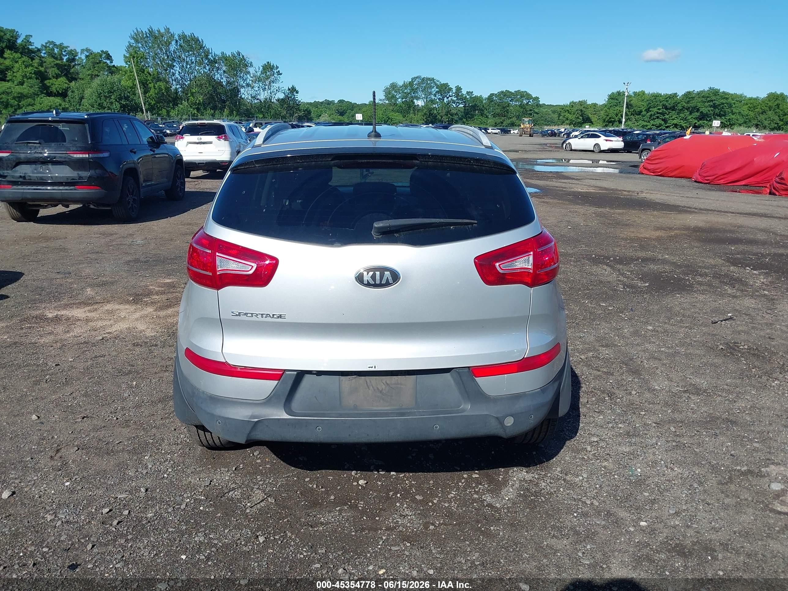 2013 Kia Sportage Lx Silver vin: KNDPBCA26D7388245