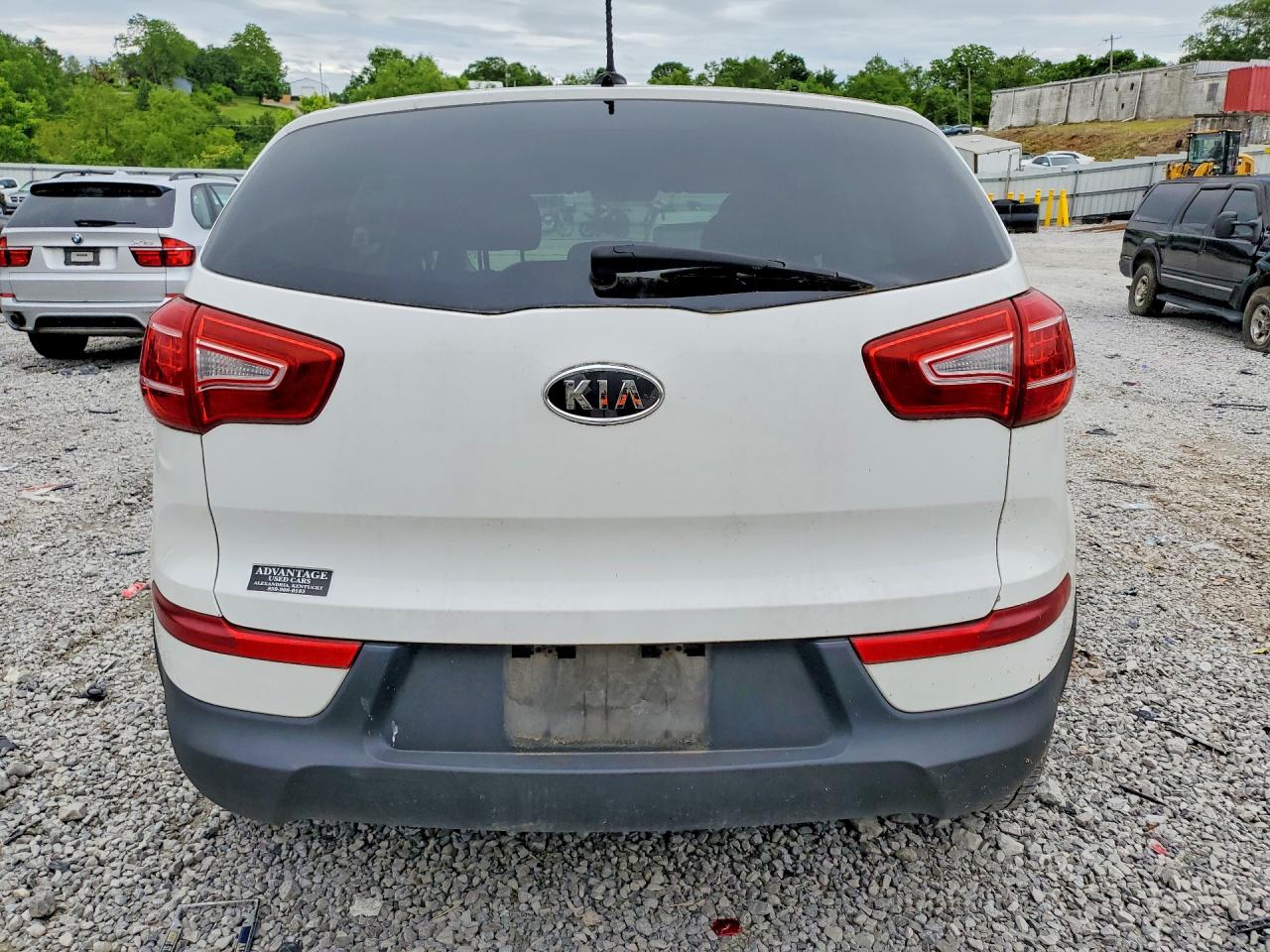2012 Kia Sportage Lx White vin: KNDPBCA27C7201416