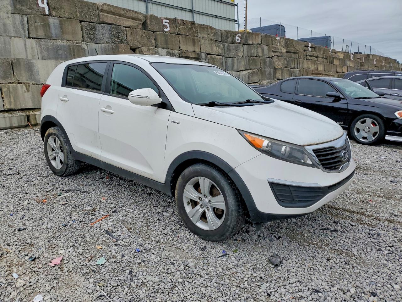 2012 Kia Sportage Lx White vin: KNDPBCA27C7201416
