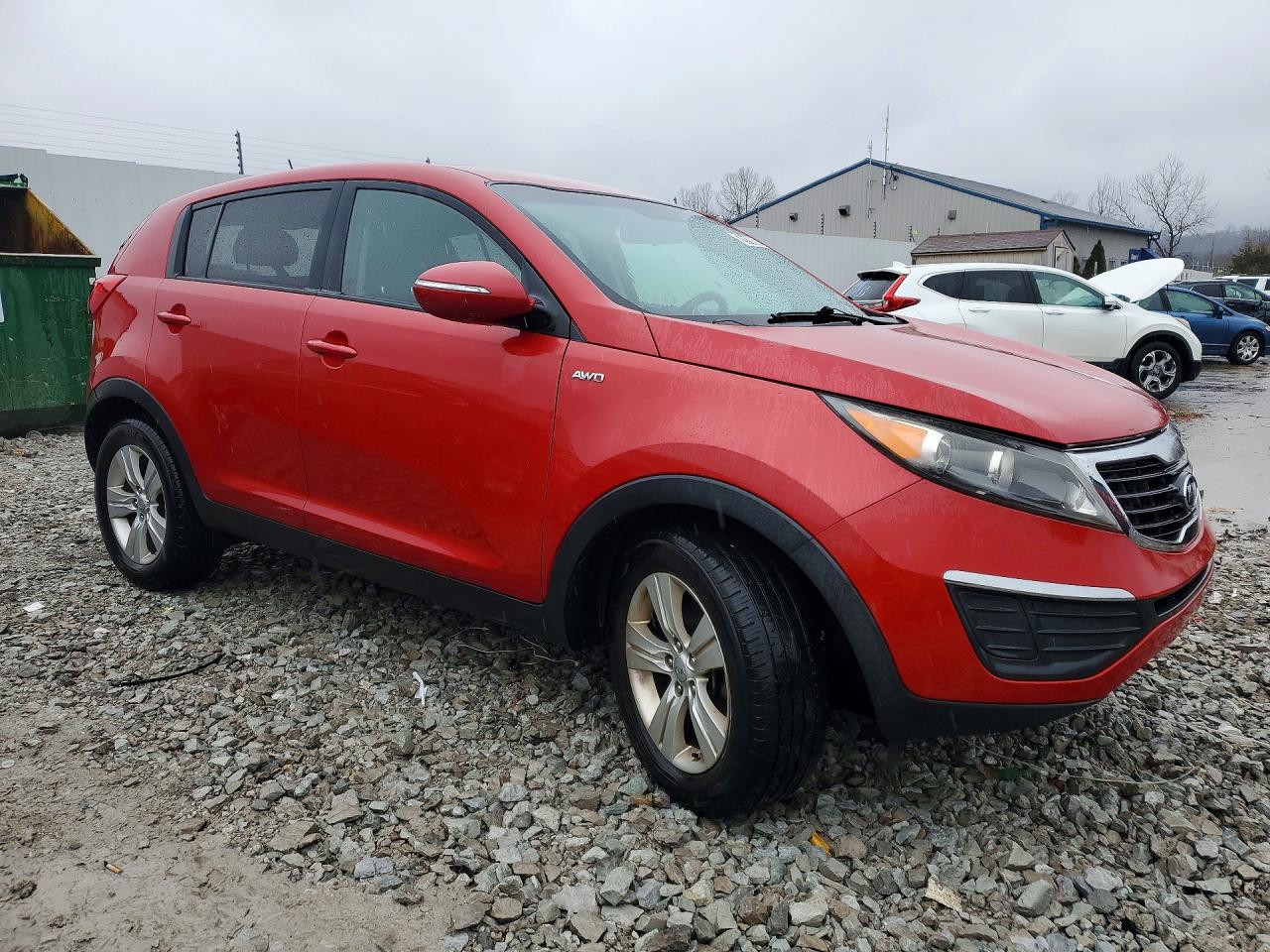 2012 Kia Sportage Lx Red vin: KNDPBCA27C7320440