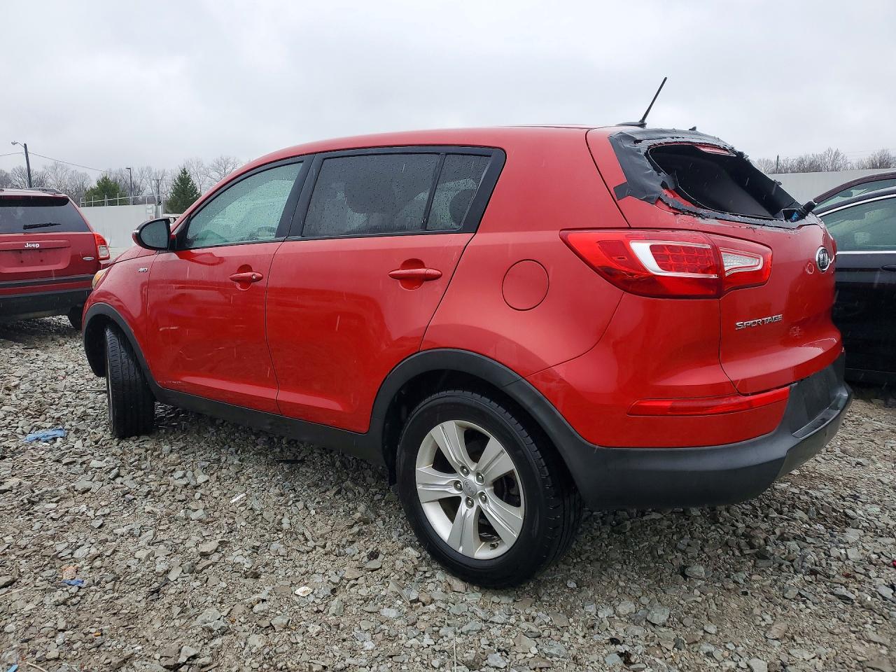 2012 Kia Sportage Lx Red vin: KNDPBCA27C7320440