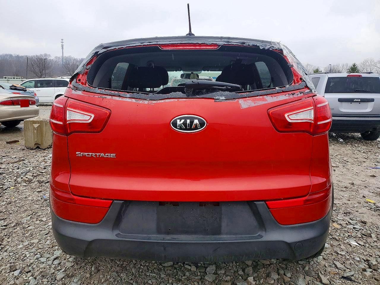 2012 Kia Sportage Lx Red vin: KNDPBCA27C7320440