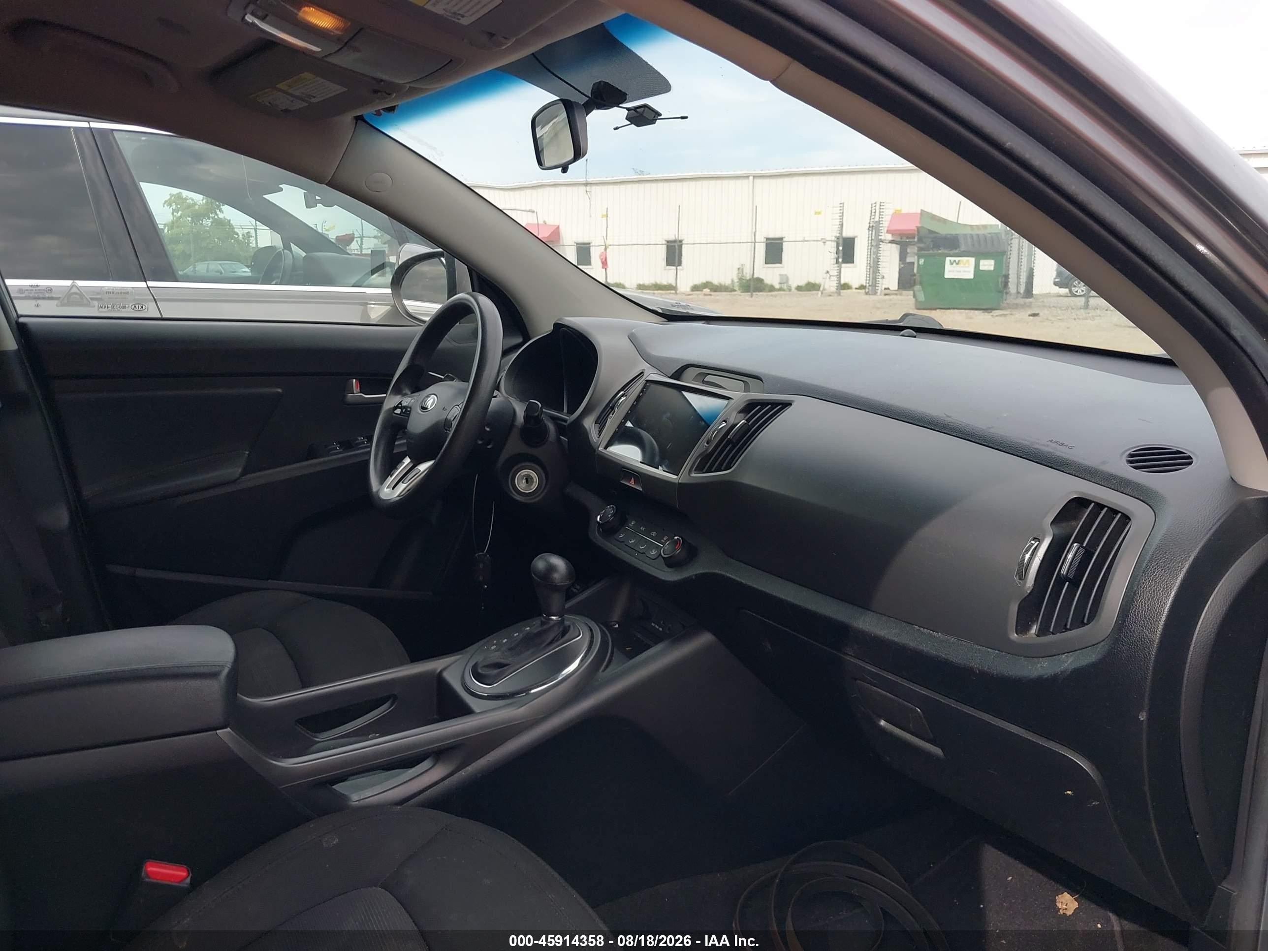2013 Kia Sportage Lx Gray vin: KNDPBCA27D7405490