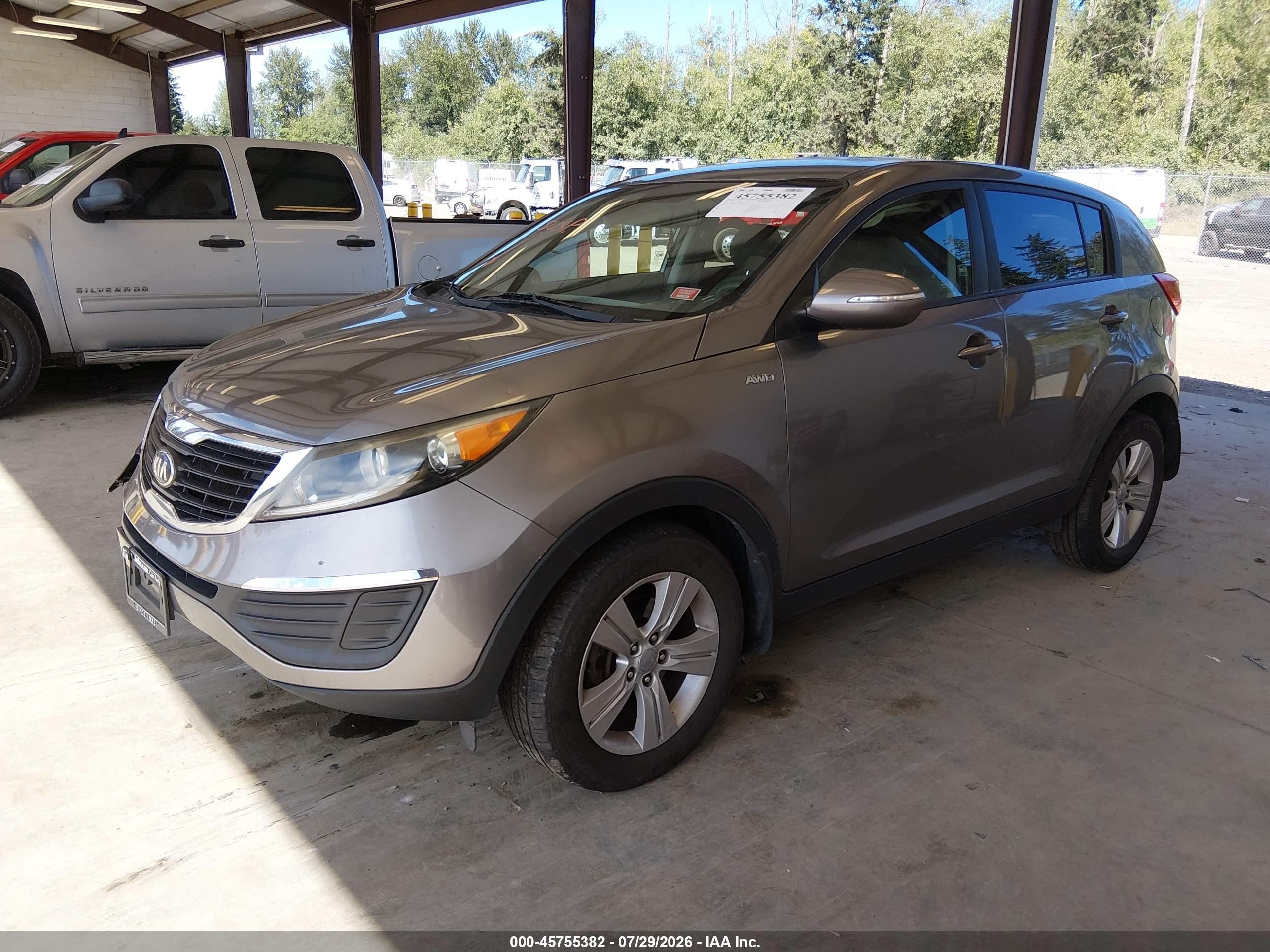 2013 Kia Sportage Lx Brown vin: KNDPBCA27D7486734