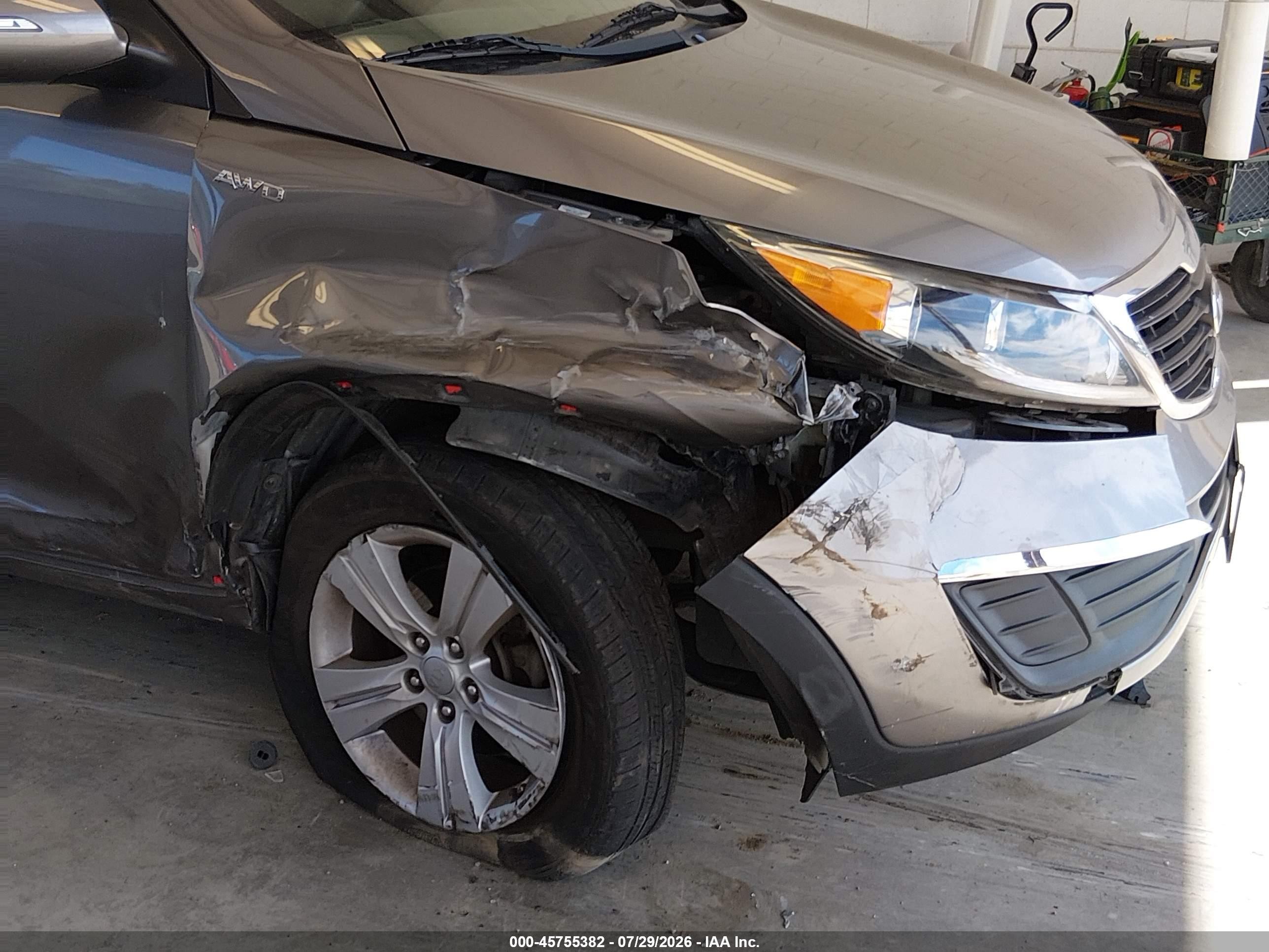 2013 Kia Sportage Lx Brown vin: KNDPBCA27D7486734