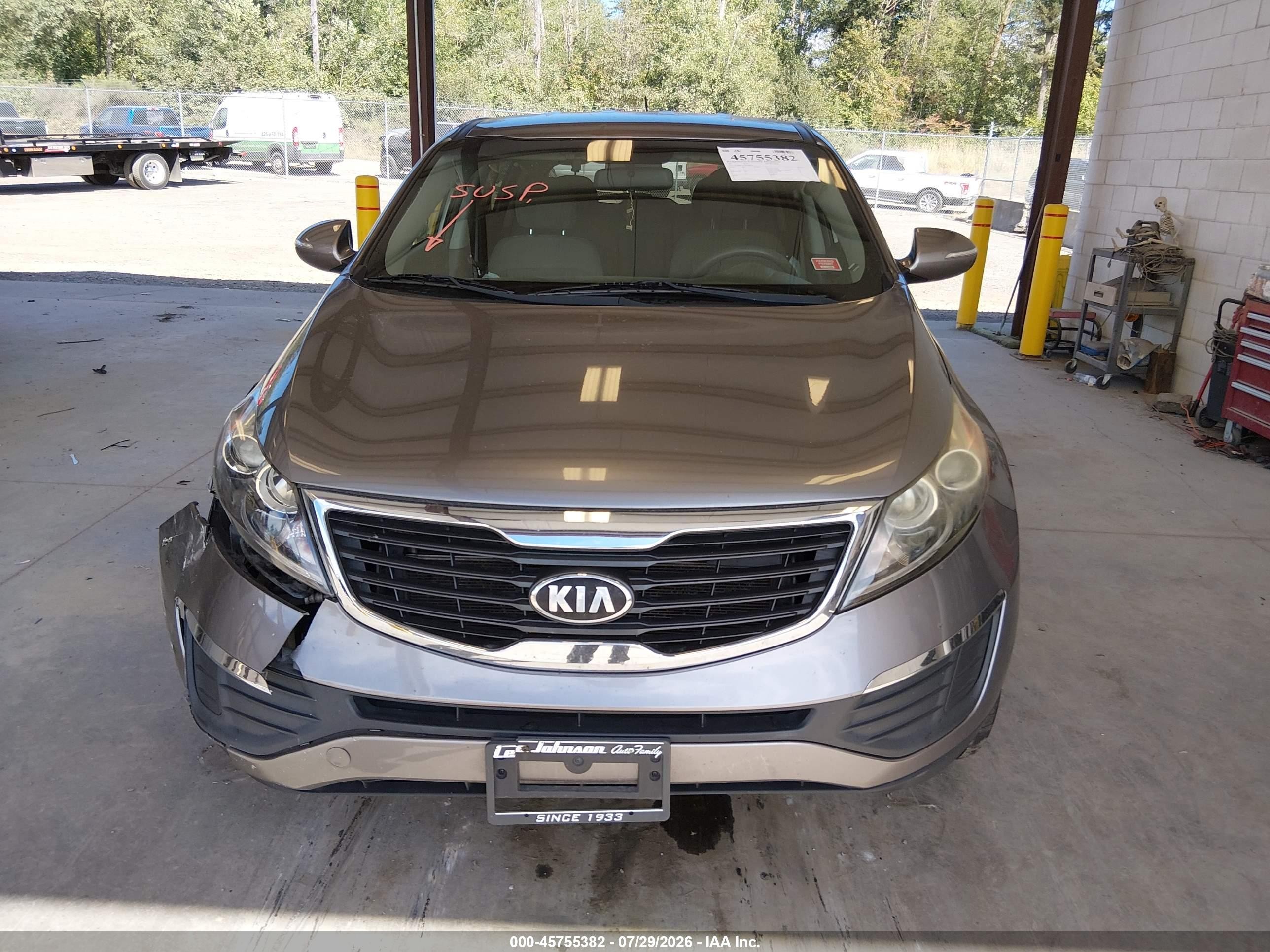 2013 Kia Sportage Lx Brown vin: KNDPBCA27D7486734