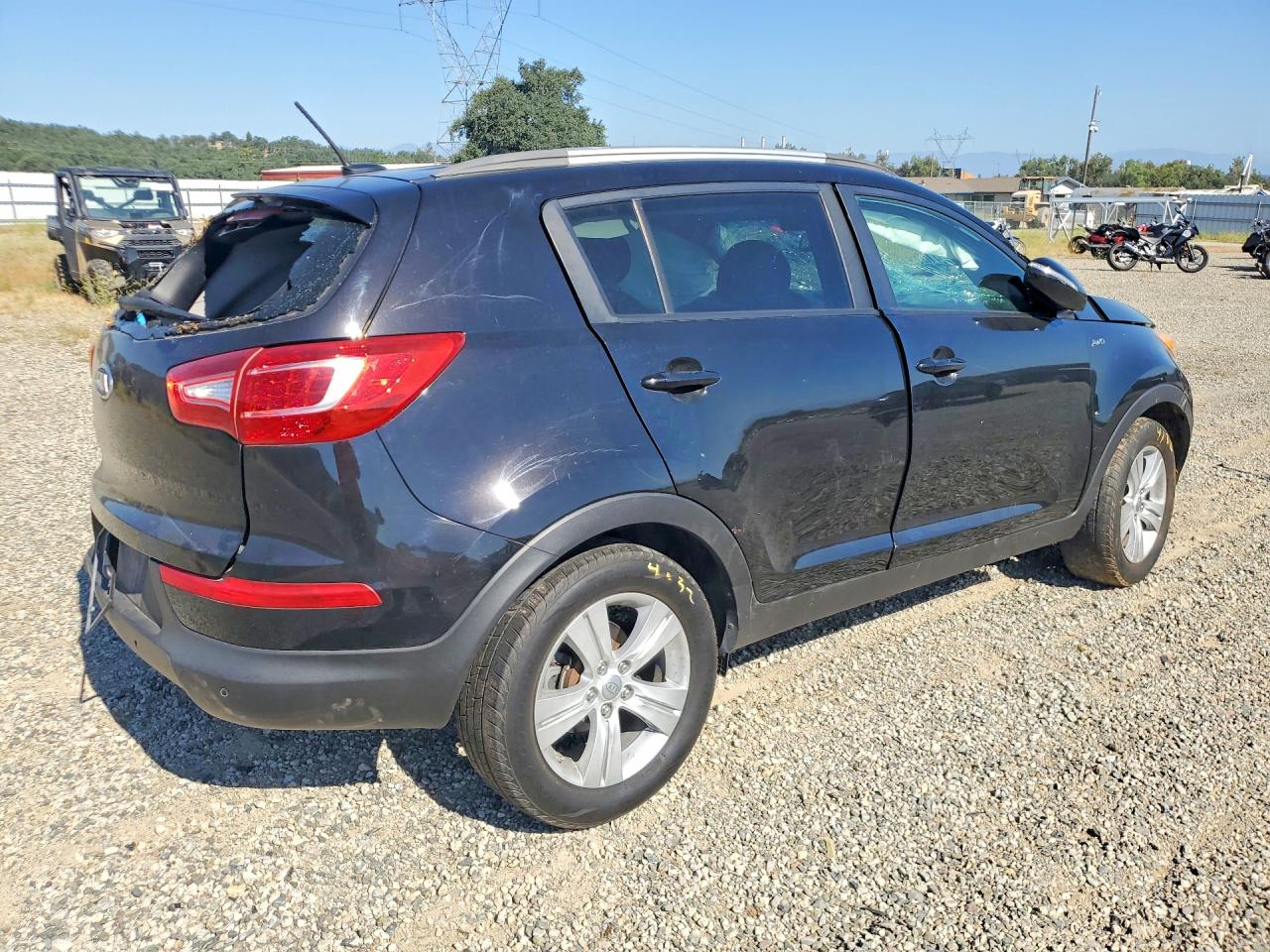 2011 Kia Sportage Lx Black vin: KNDPBCA28B7099719