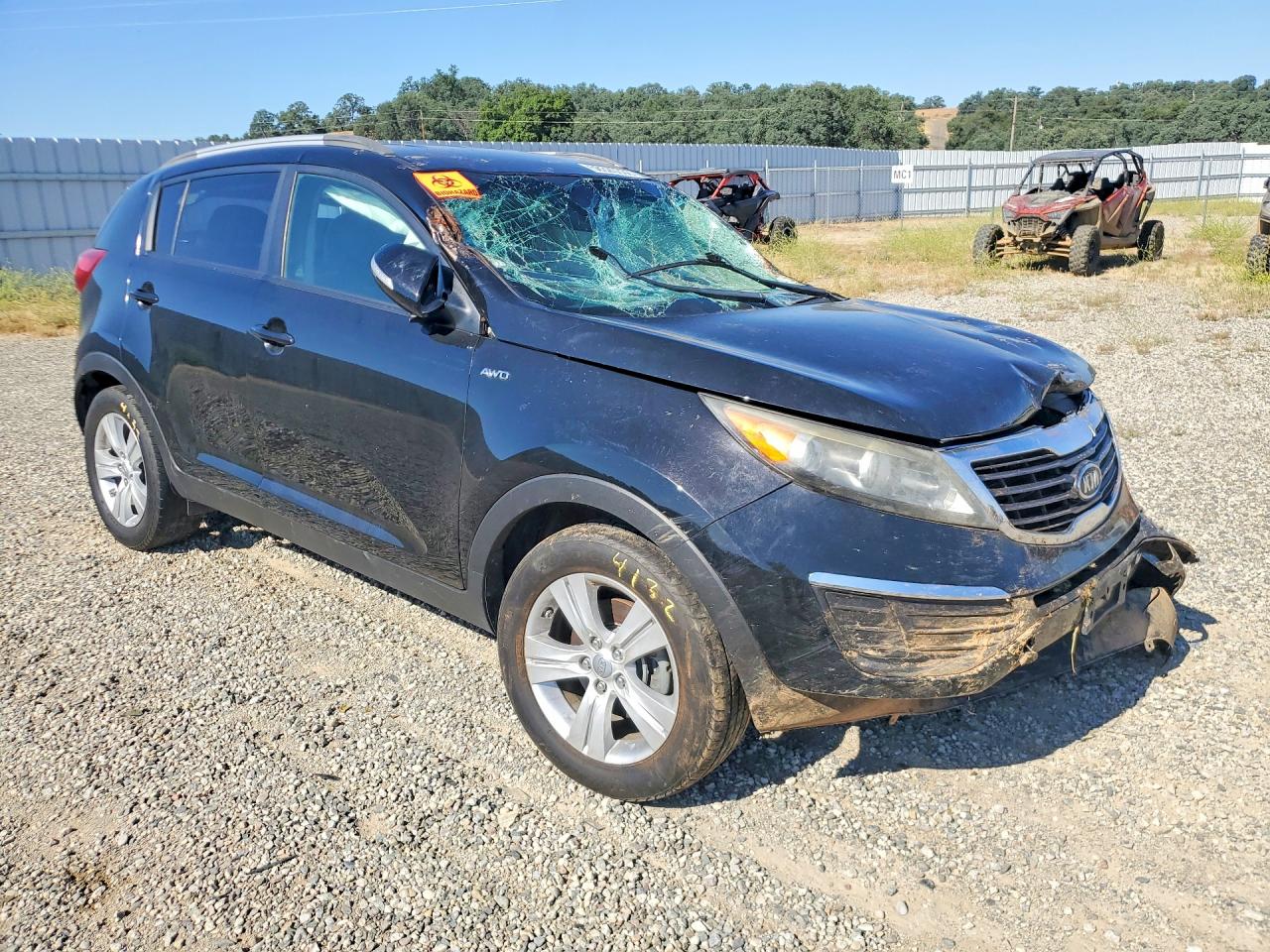 2011 Kia Sportage Lx Black vin: KNDPBCA28B7099719