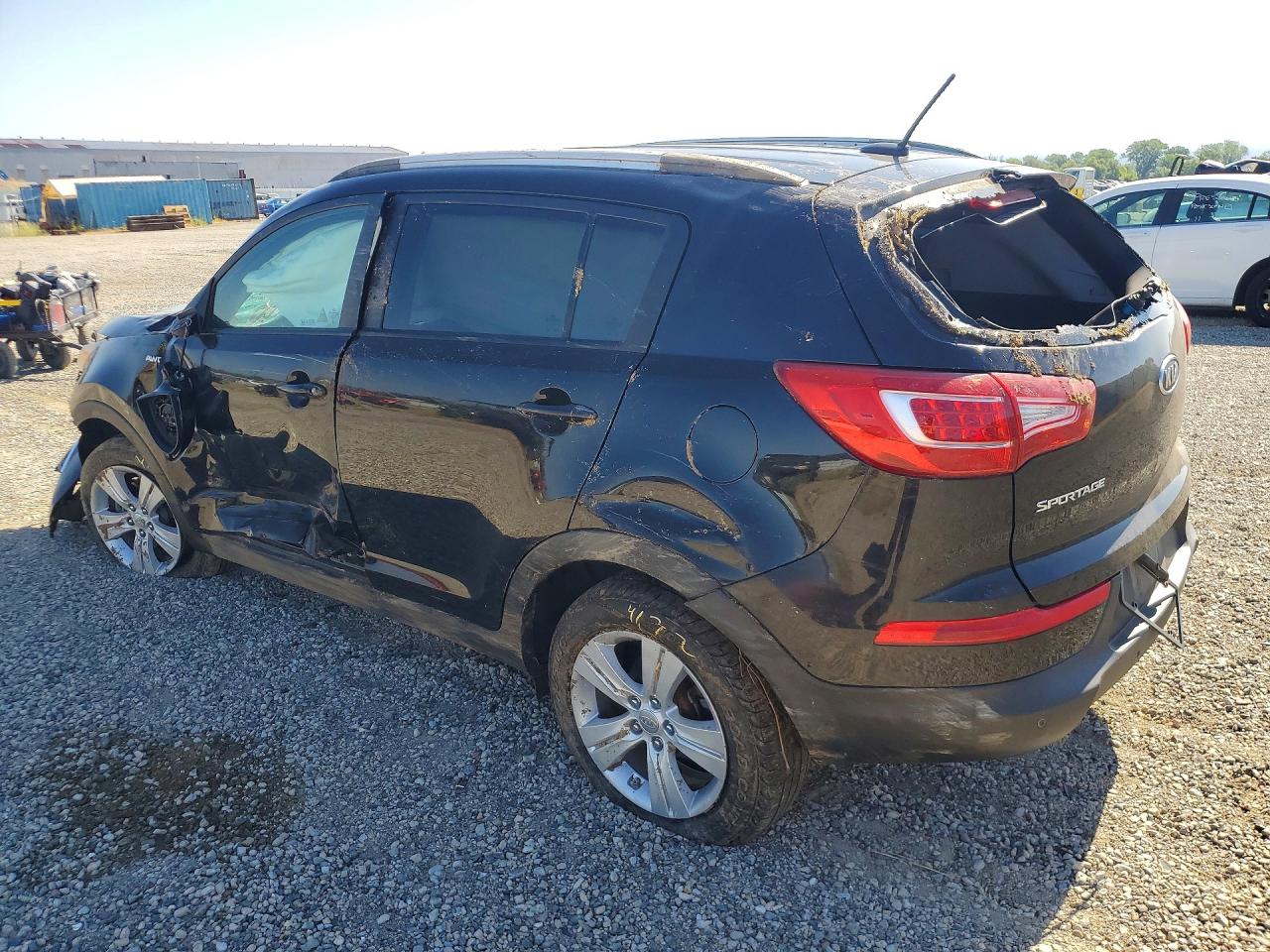 2011 Kia Sportage Lx Black vin: KNDPBCA28B7099719