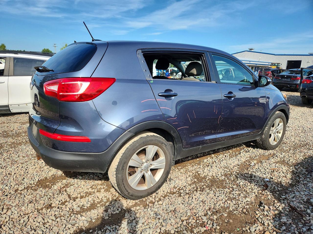 2012 Kia Sportage Lx Gray vin: KNDPBCA28C7292731