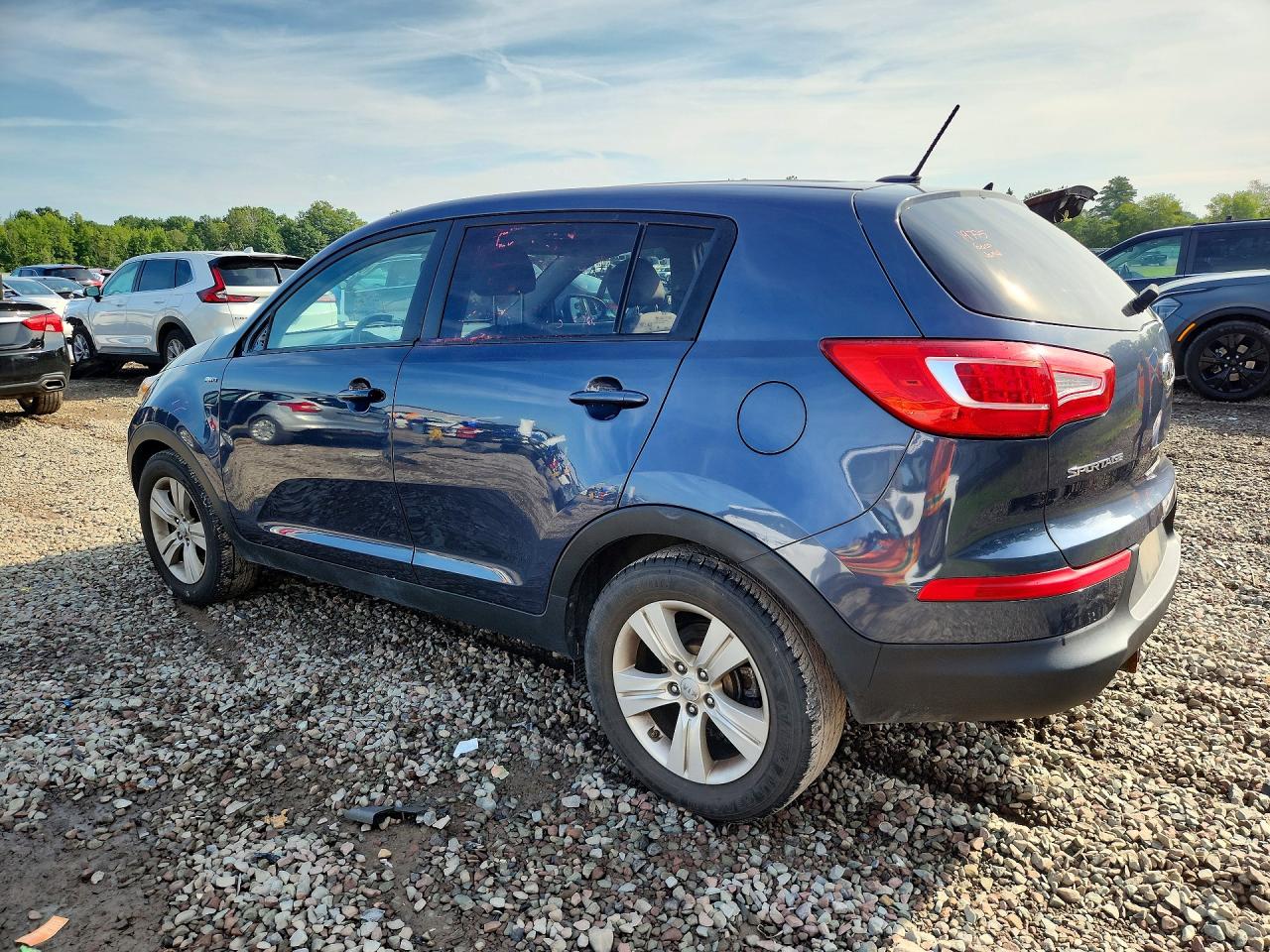 2012 Kia Sportage Lx Gray vin: KNDPBCA28C7292731