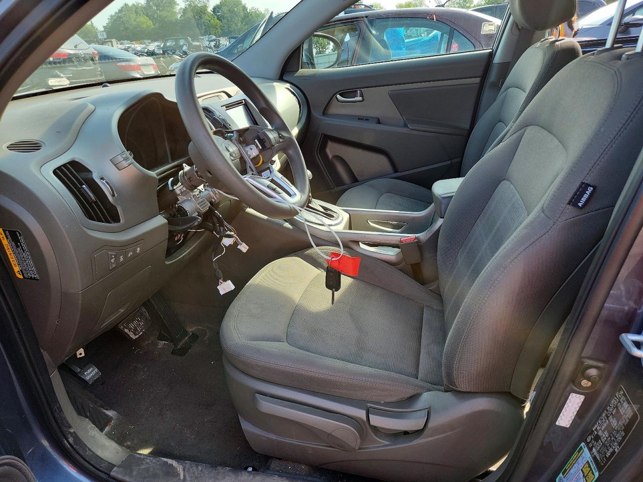 2012 Kia Sportage Lx Gray vin: KNDPBCA28C7292731