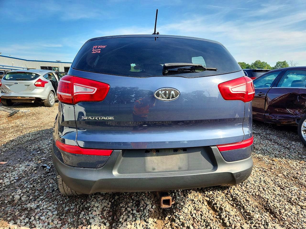 2012 Kia Sportage Lx Gray vin: KNDPBCA28C7292731