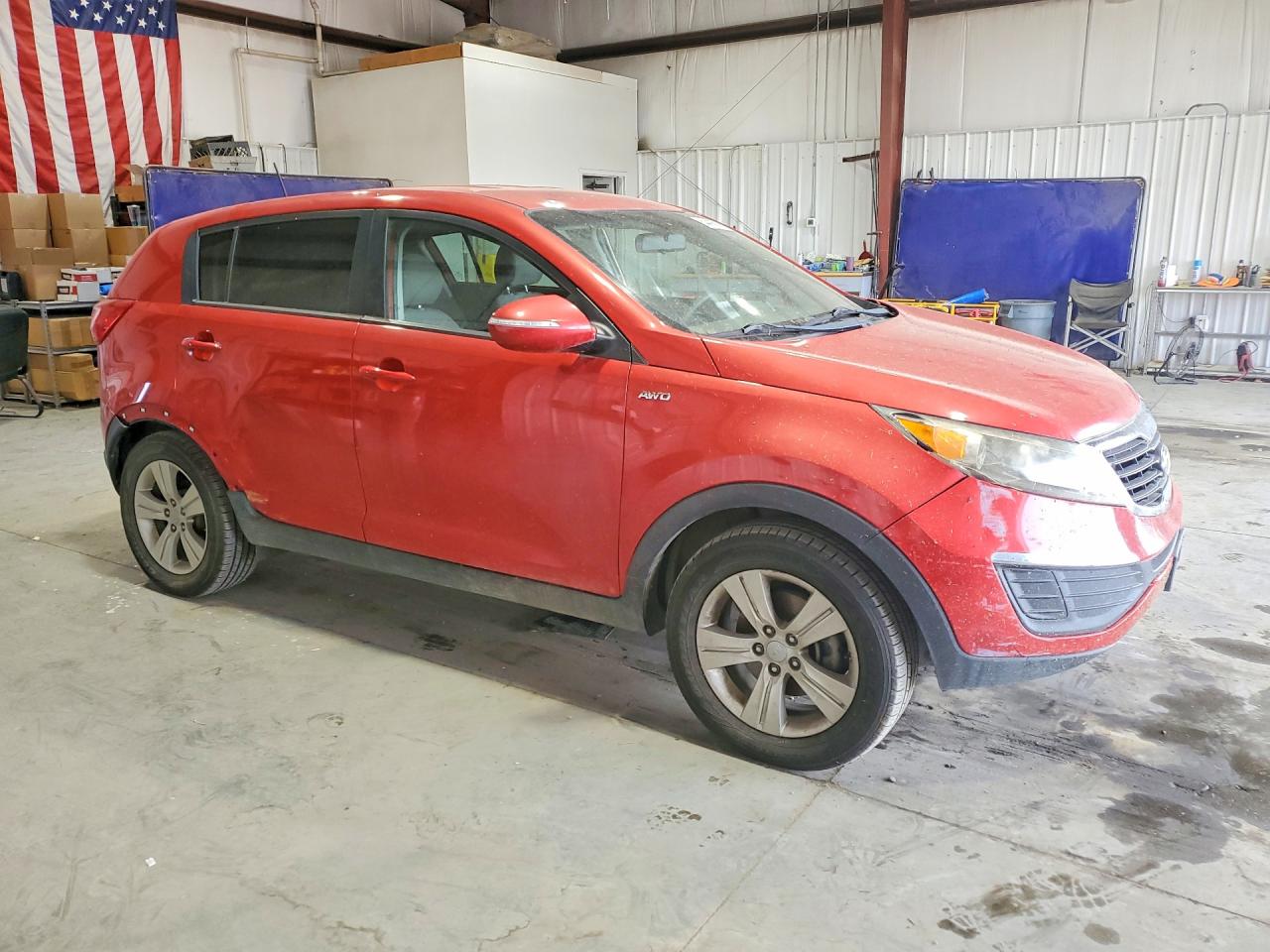 2012 Kia Sportage Lx Red vin: KNDPBCA28C7314758