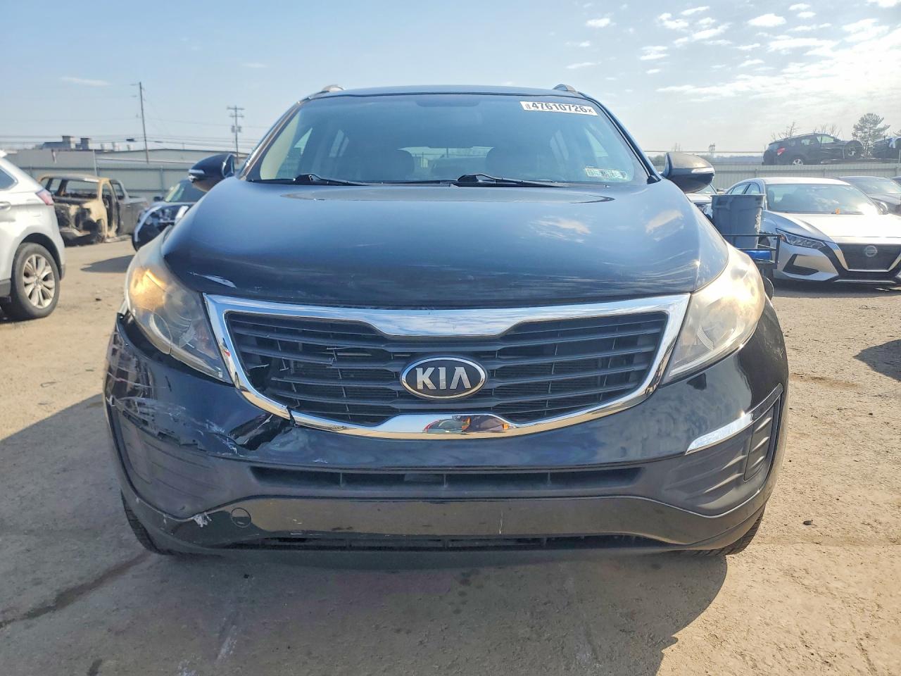 2013 Kia Sportage Lx Black vin: KNDPBCA28D7356090