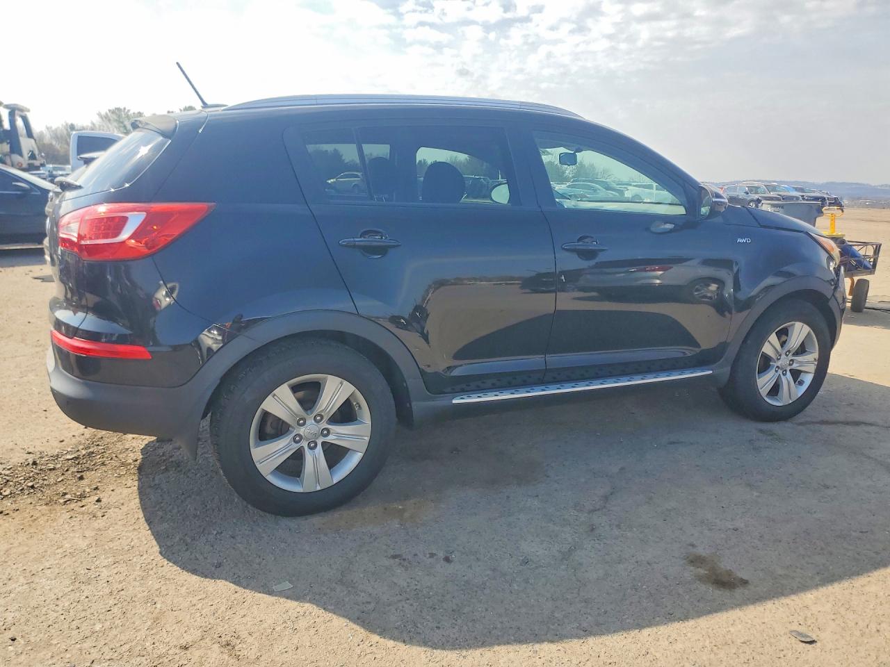 2013 Kia Sportage Lx Black vin: KNDPBCA28D7356090