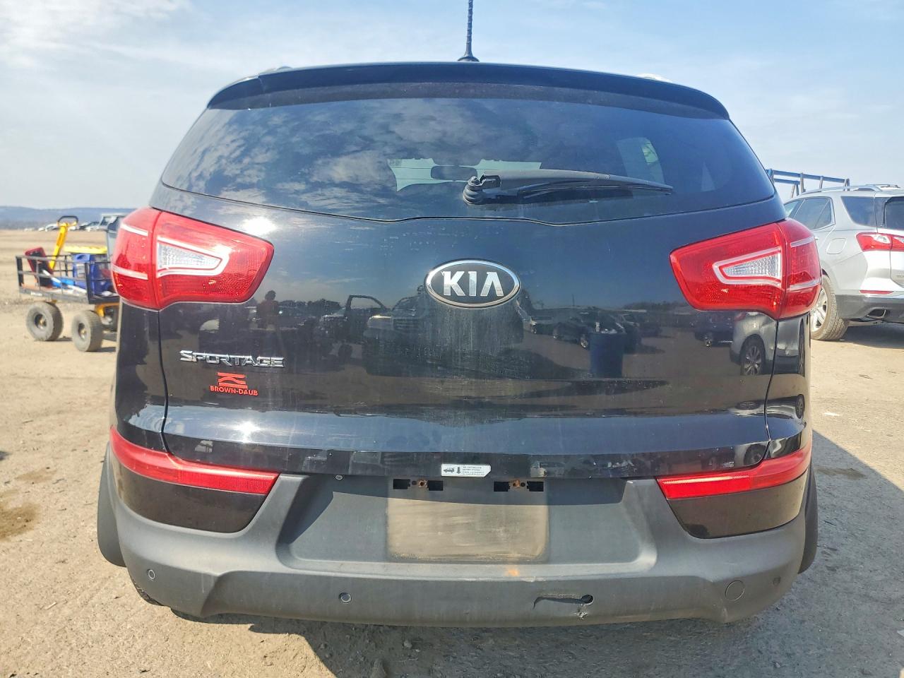 2013 Kia Sportage Lx Black vin: KNDPBCA28D7356090