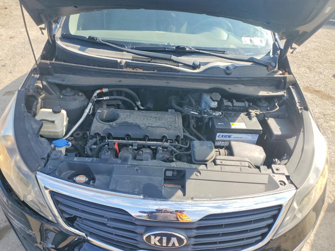 2013 Kia Sportage Lx Black vin: KNDPBCA28D7356090