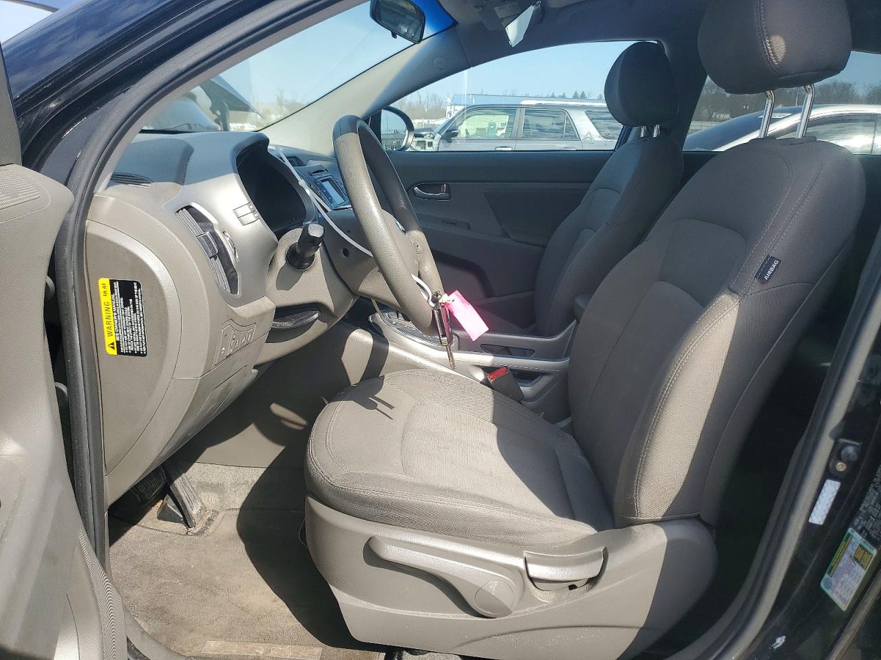 2013 Kia Sportage Lx Black vin: KNDPBCA28D7356090