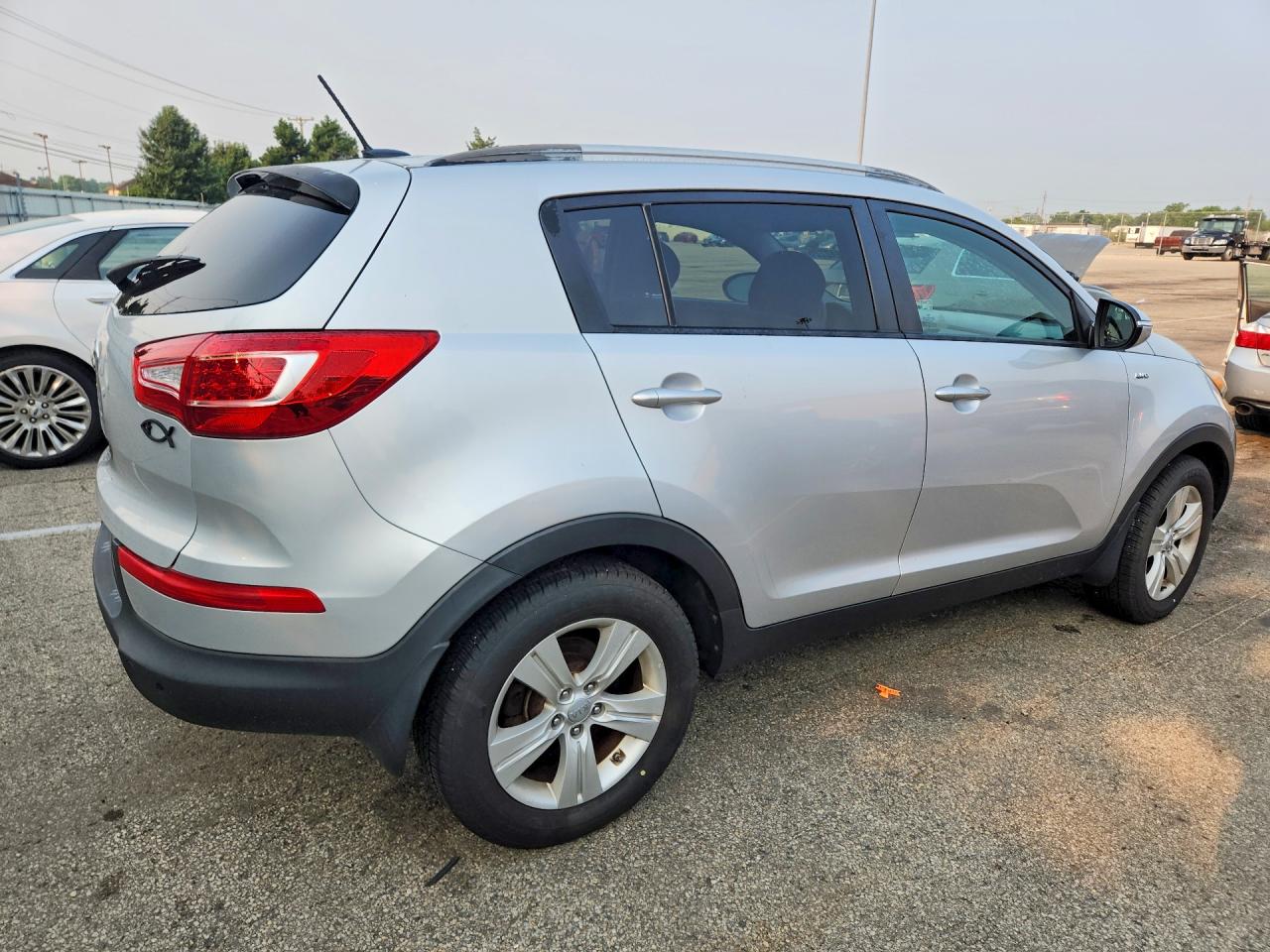 2013 Kia Sportage Lx Silver vin: KNDPBCA28D7523757