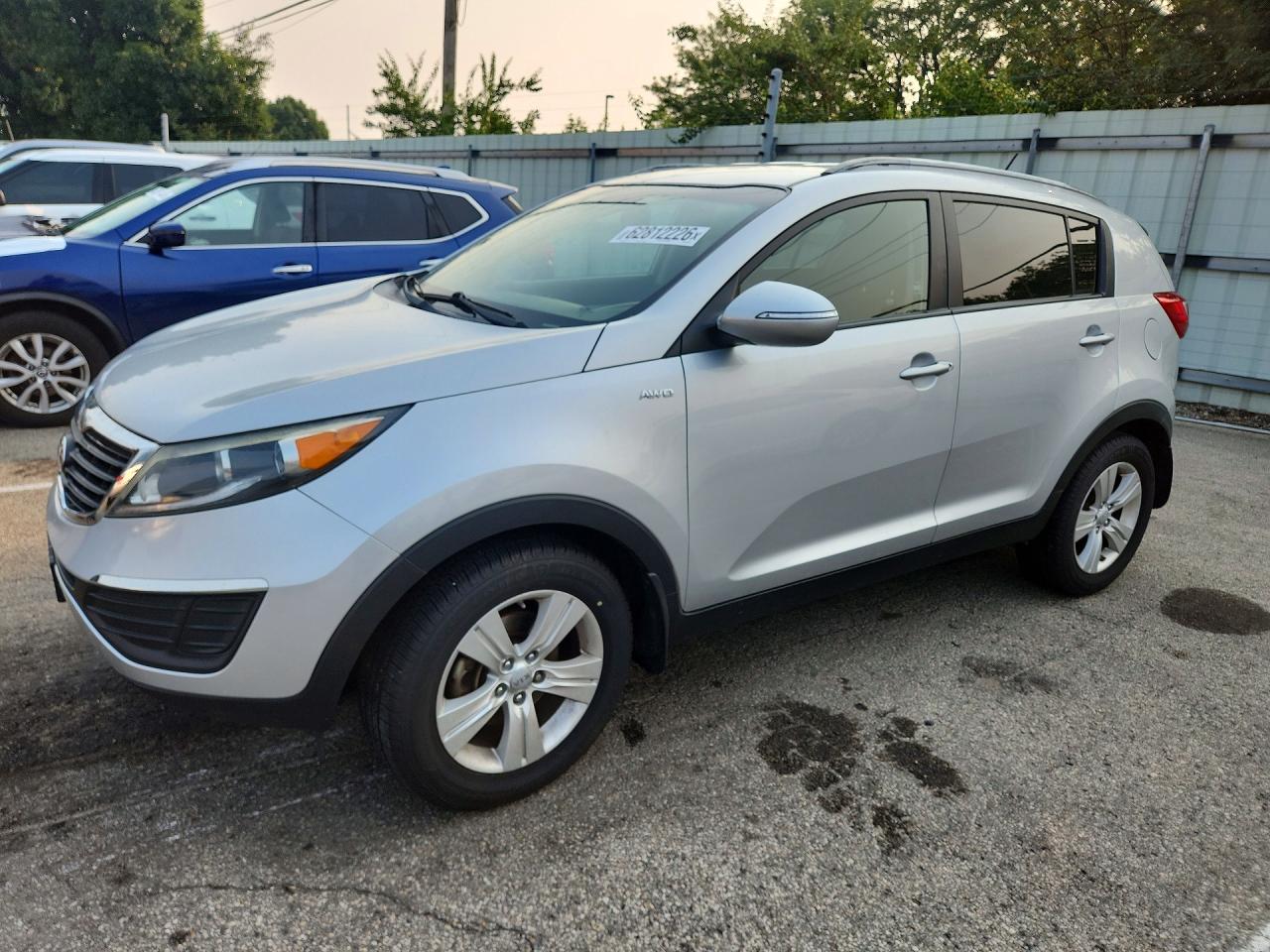 2013 Kia Sportage Lx Silver vin: KNDPBCA28D7523757
