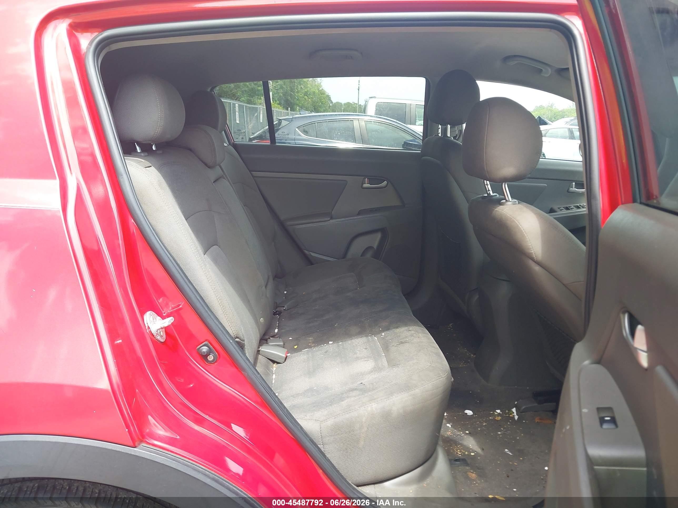 2013 Kia Sportage Lx Red vin: KNDPBCA28D7535472
