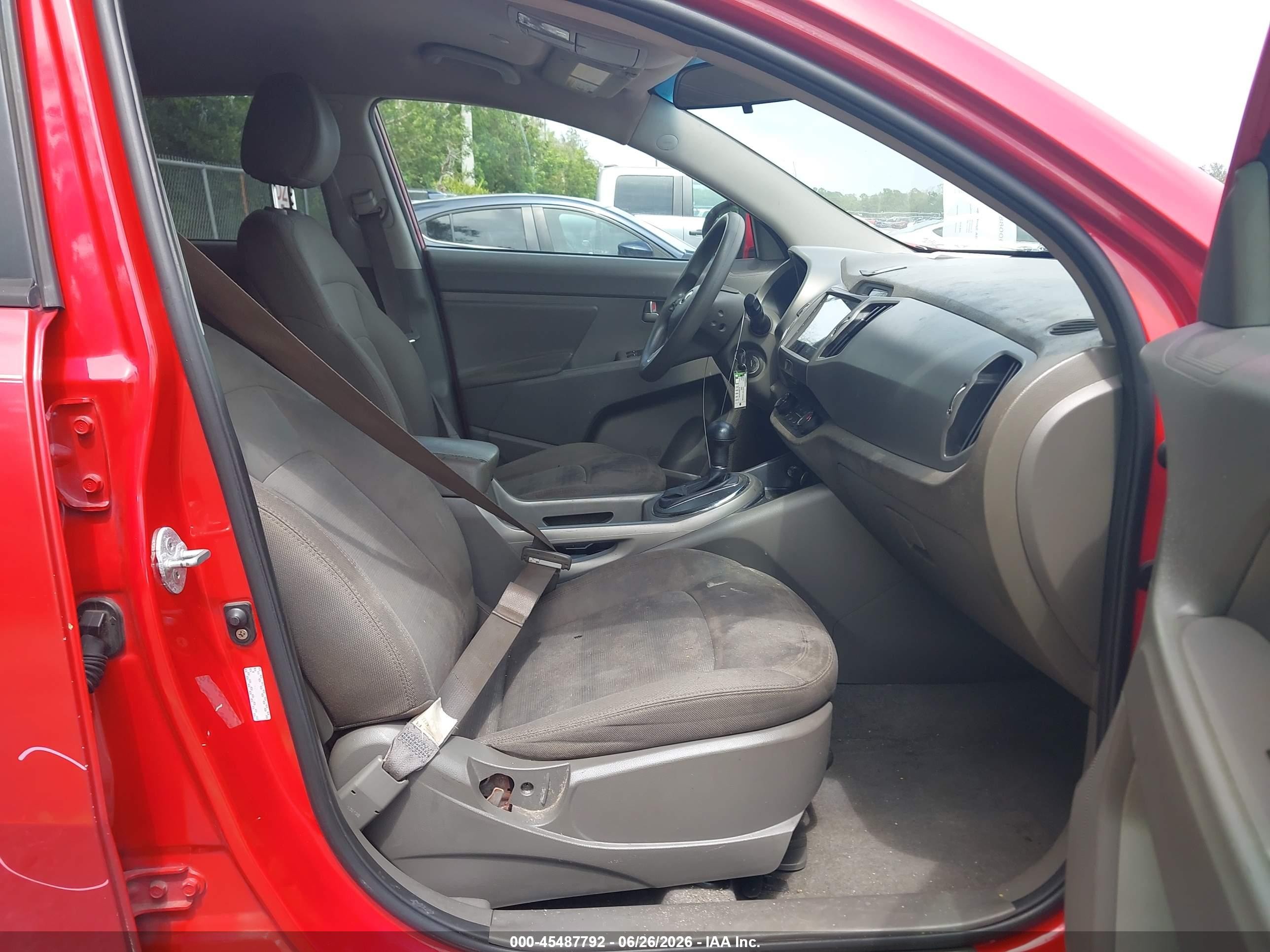 2013 Kia Sportage Lx Red vin: KNDPBCA28D7535472