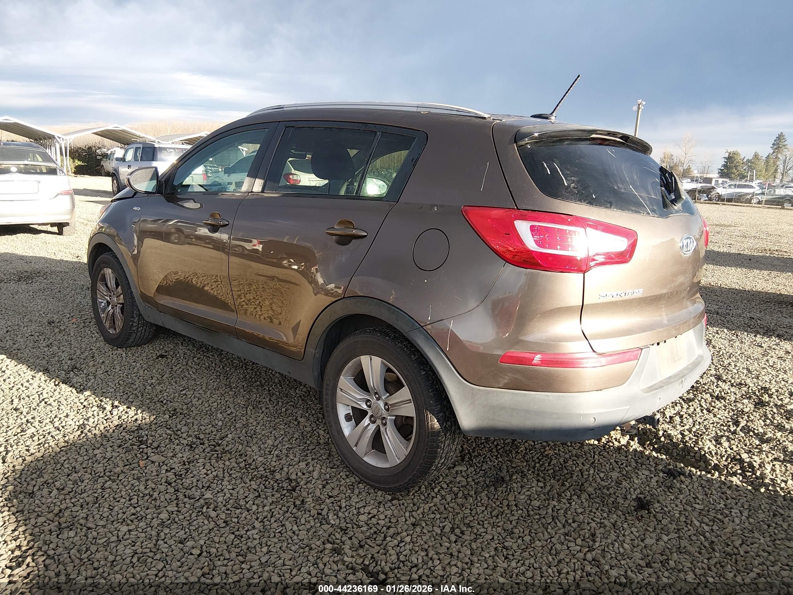 2011 Kia Sportage Lx Dark Brown vin: KNDPBCA29B7017819