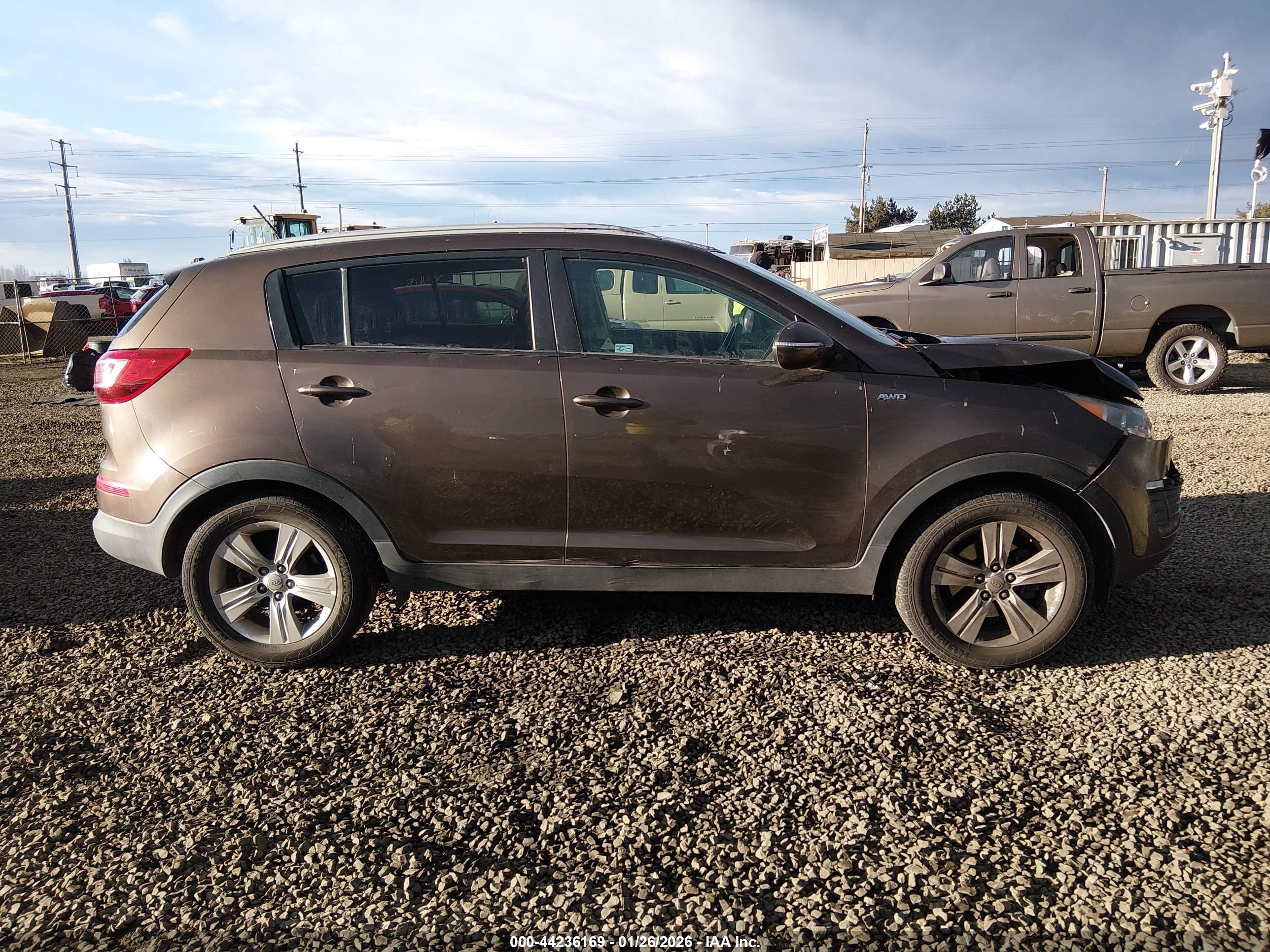 2011 Kia Sportage Lx Dark Brown vin: KNDPBCA29B7017819