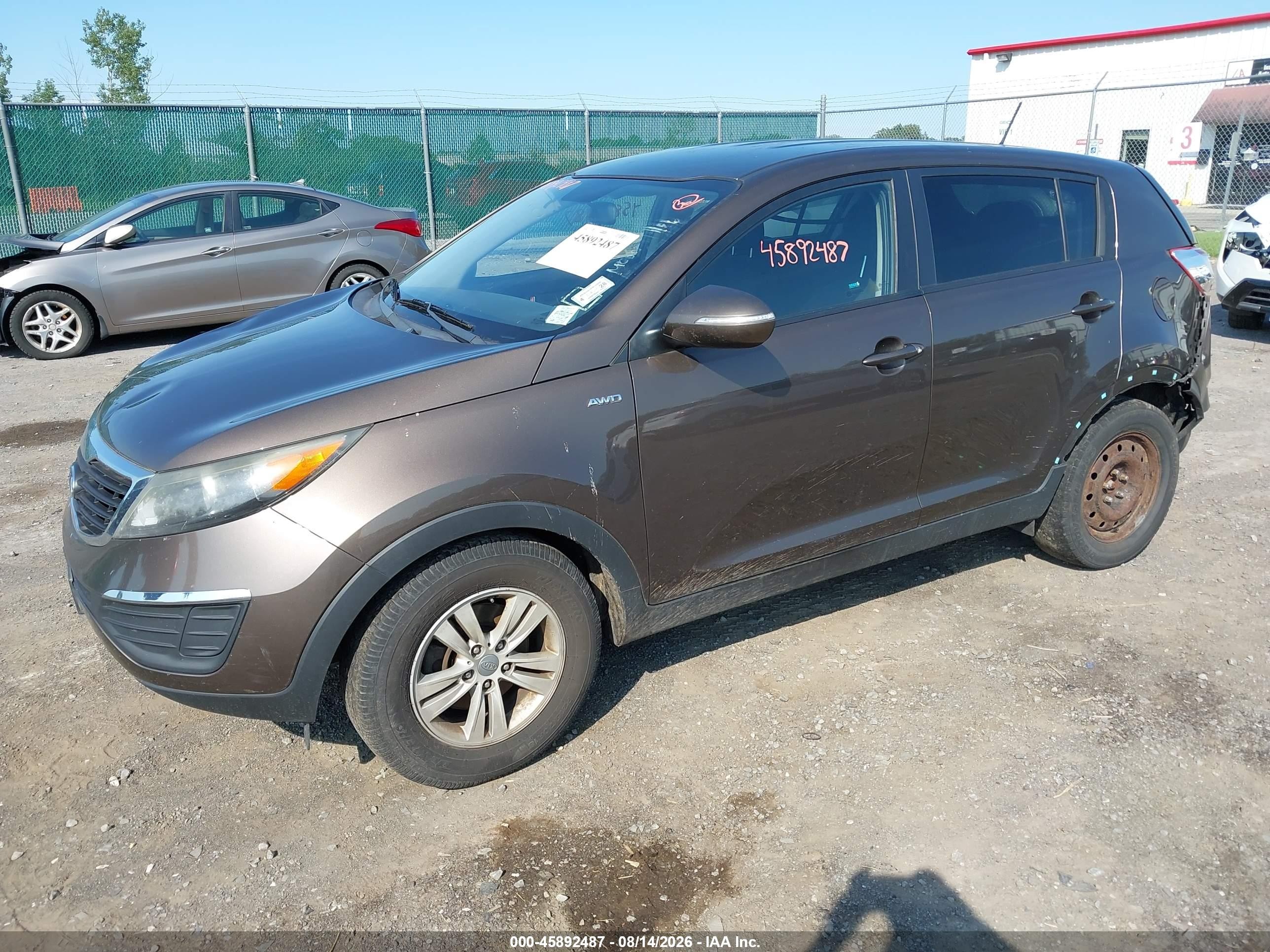 2011 Kia Sportage Lx Коричневый vin: KNDPBCA29B7075526