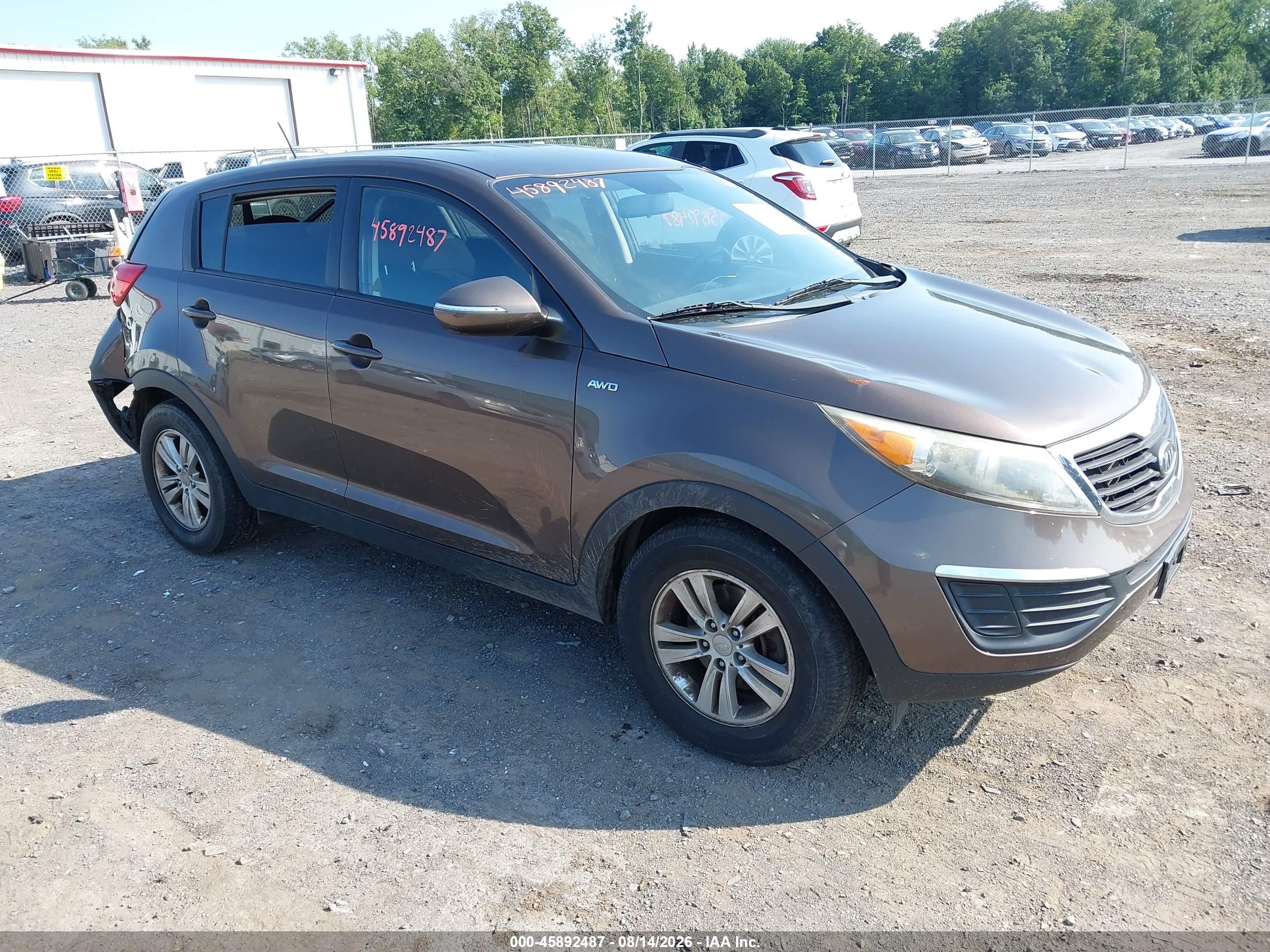 2011 Kia Sportage Lx Коричневый vin: KNDPBCA29B7075526