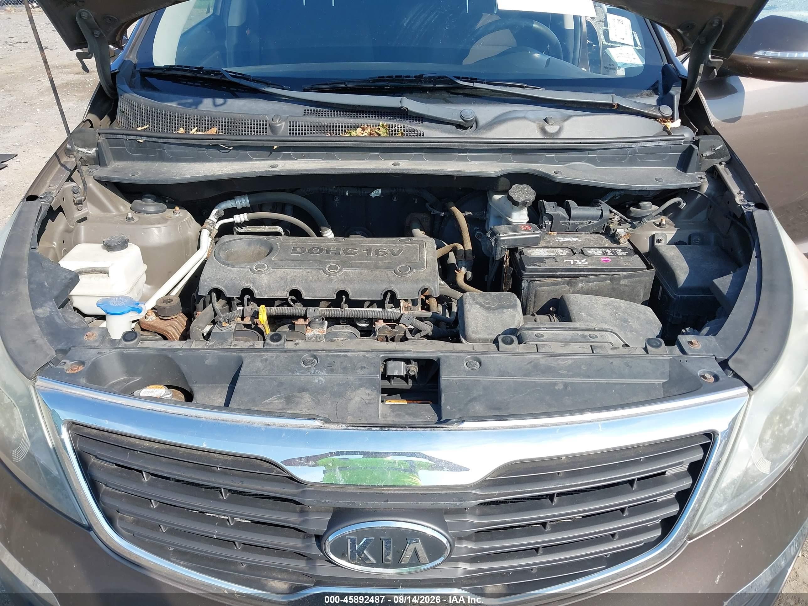 2011 Kia Sportage Lx Коричневый vin: KNDPBCA29B7075526