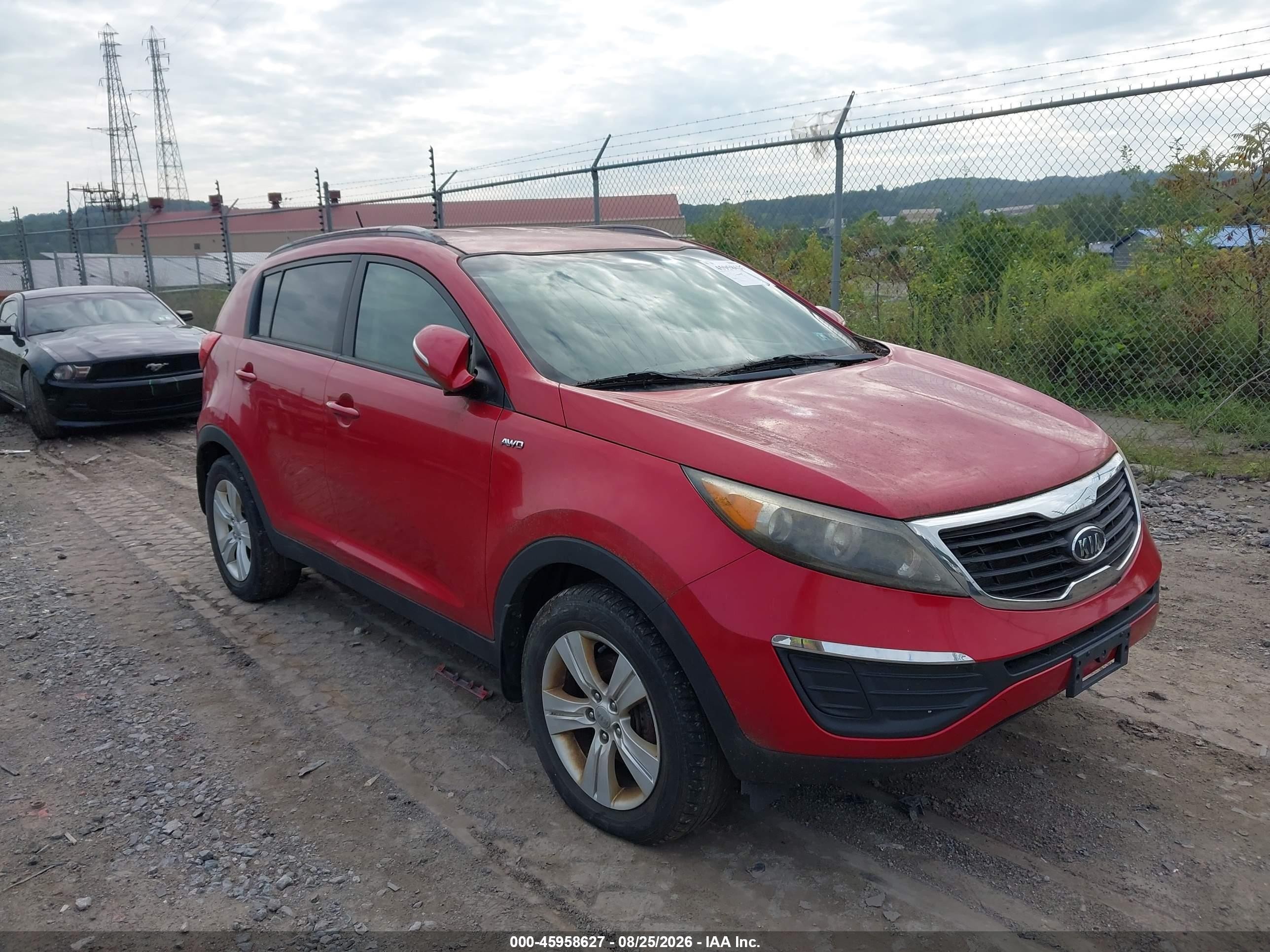 2012 Kia Sportage Lx Red vin: KNDPBCA29C7207167