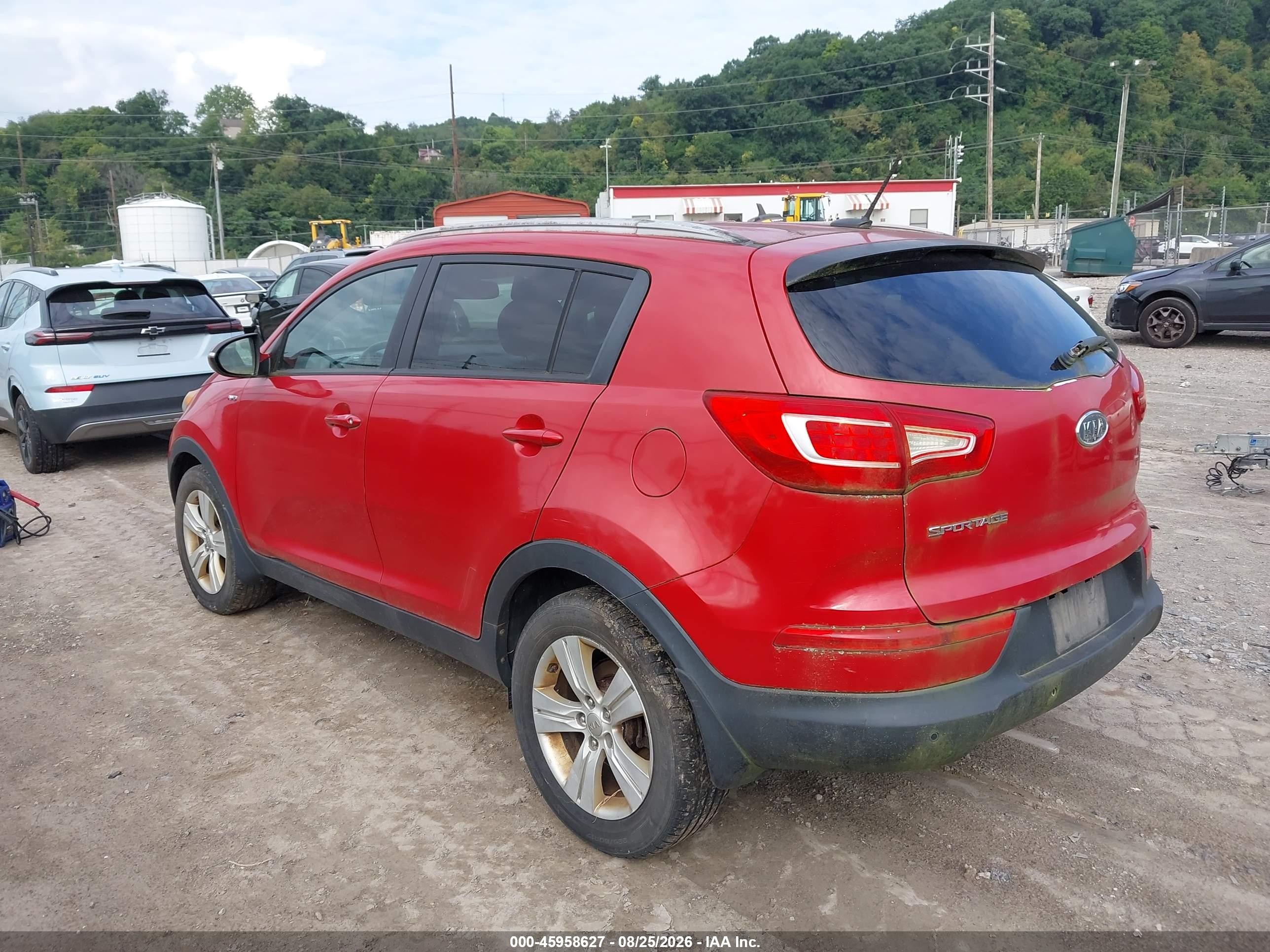 2012 Kia Sportage Lx Red vin: KNDPBCA29C7207167