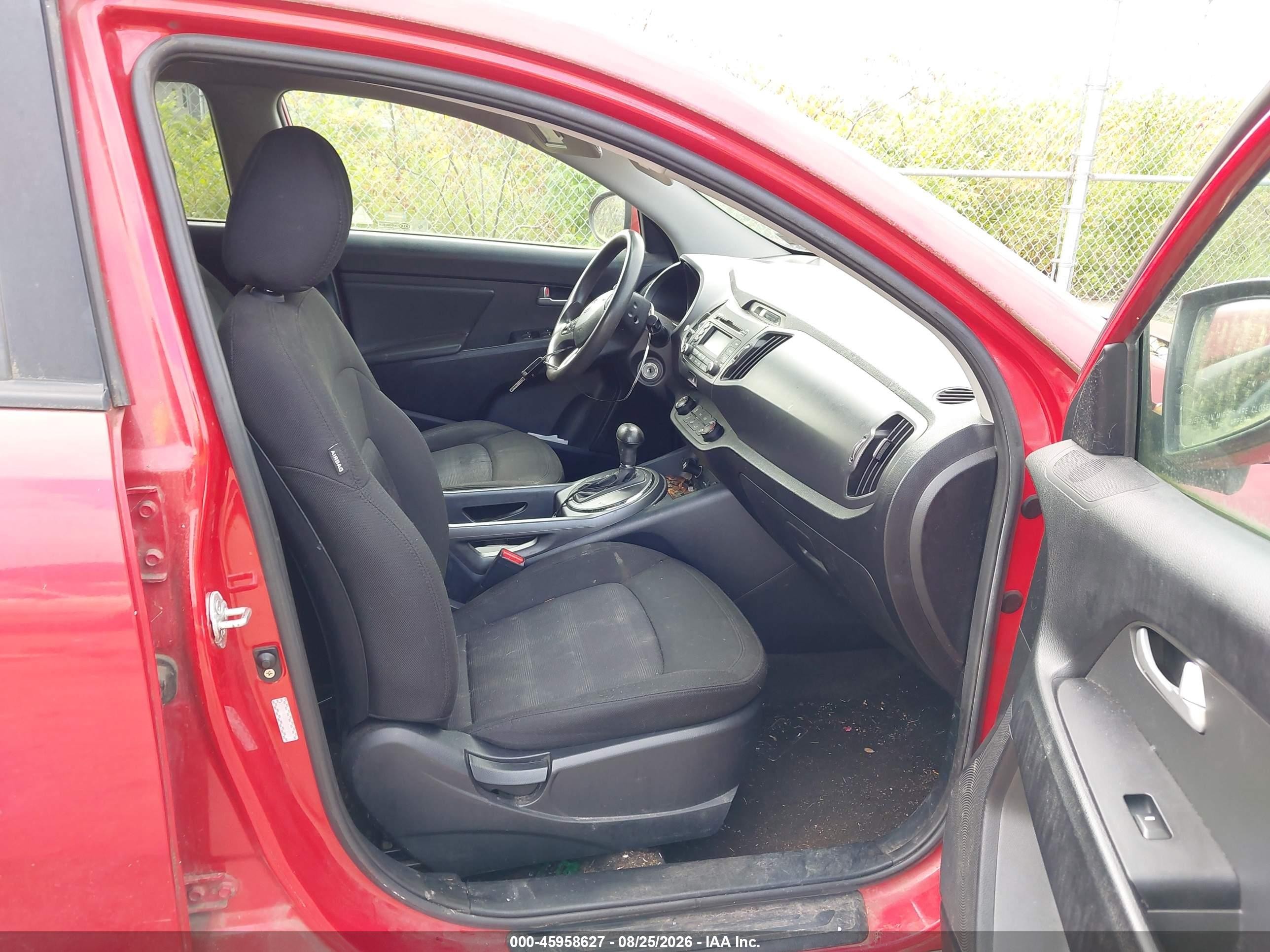 2012 Kia Sportage Lx Red vin: KNDPBCA29C7207167