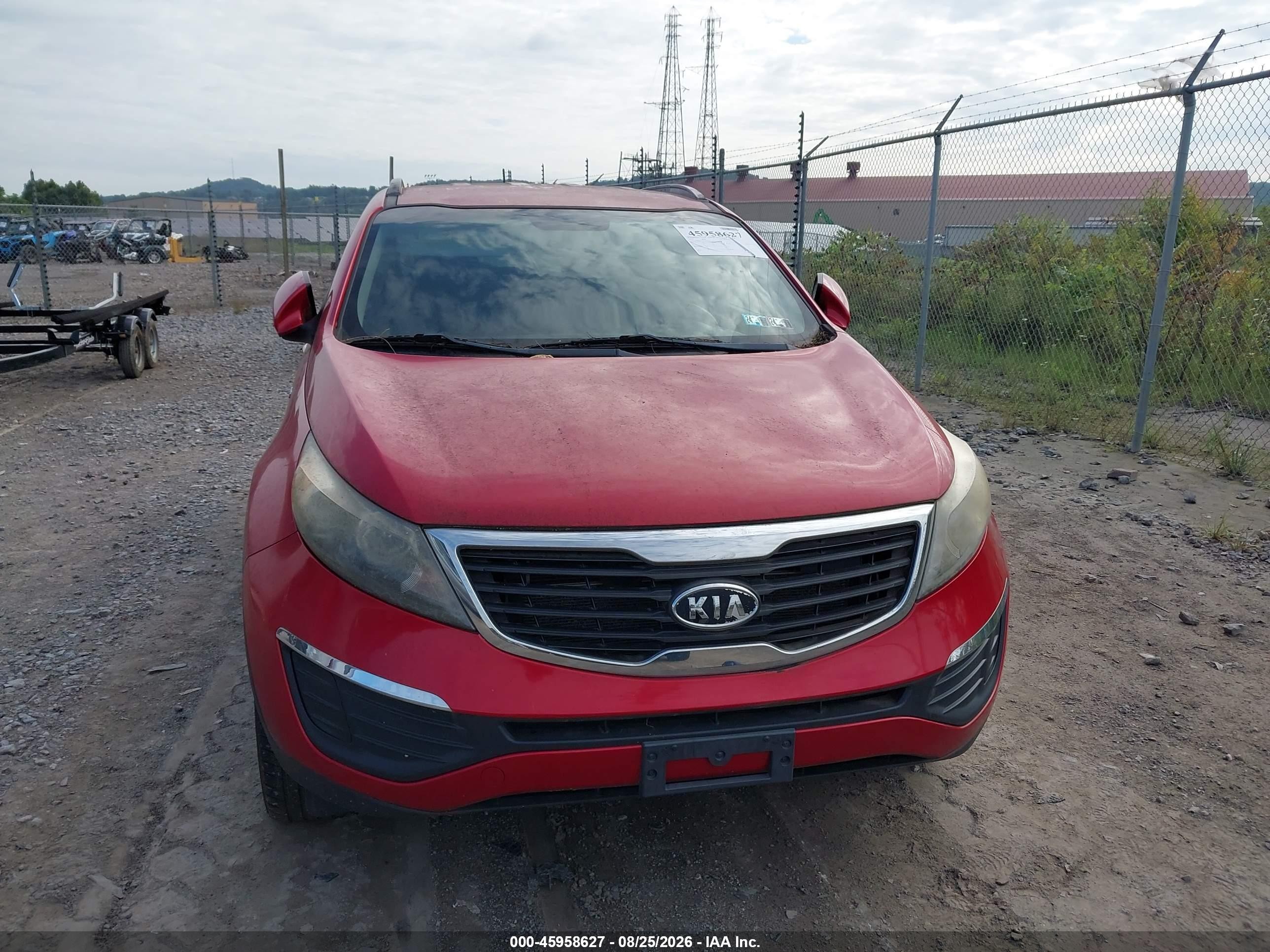 2012 Kia Sportage Lx Red vin: KNDPBCA29C7207167